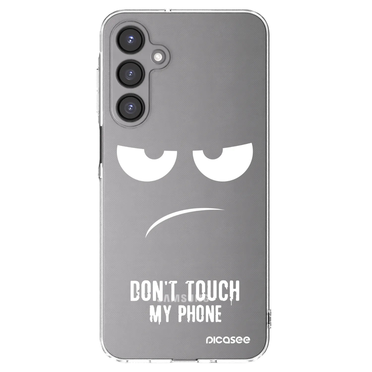 Picasee husă transparentă din silicon pentru Samsung Galaxy A16 5G - Don't Touch My Phone