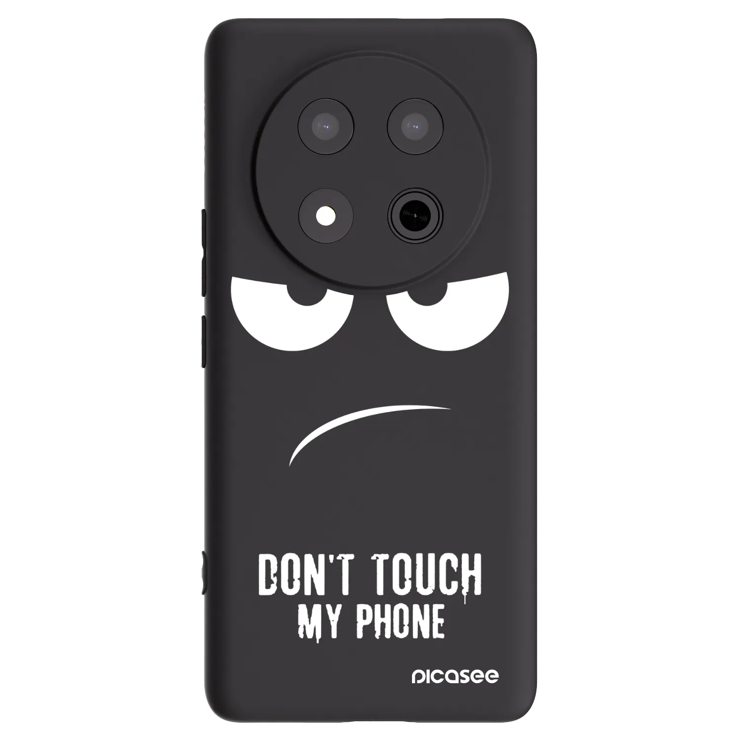 Picasee husă neagră din silicon pentru Honor Magic7 Lite 5G - Don't Touch My Phone
