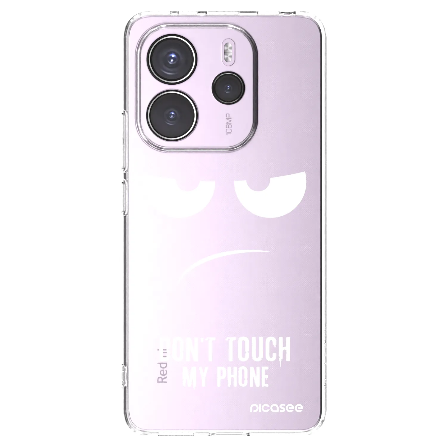 Picasee husă transparentă din silicon pentru Xiaomi Redmi Note 14 4G - Don't Touch My Phone