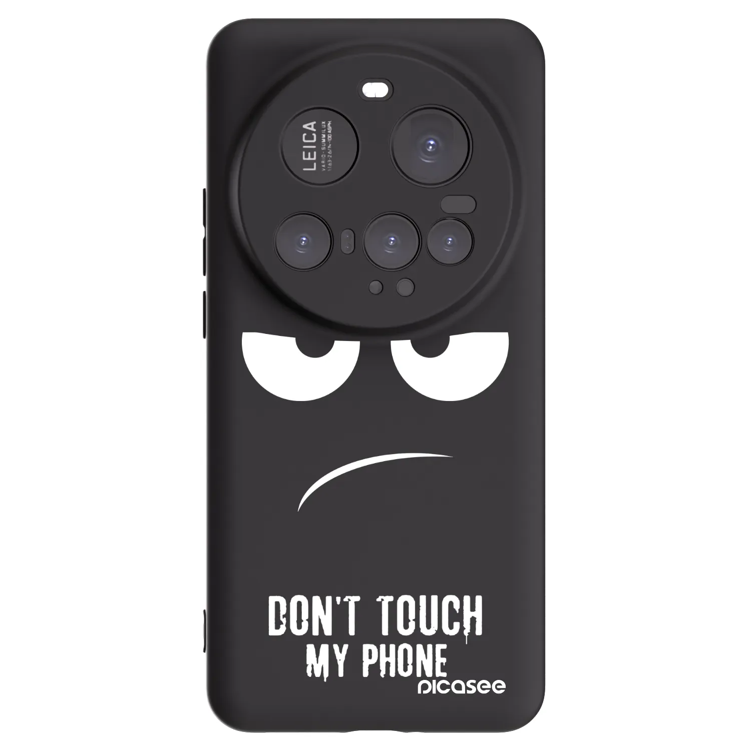 Picasee husă neagră din silicon pentru Xiaomi 15 Ultra - Don't Touch My Phone