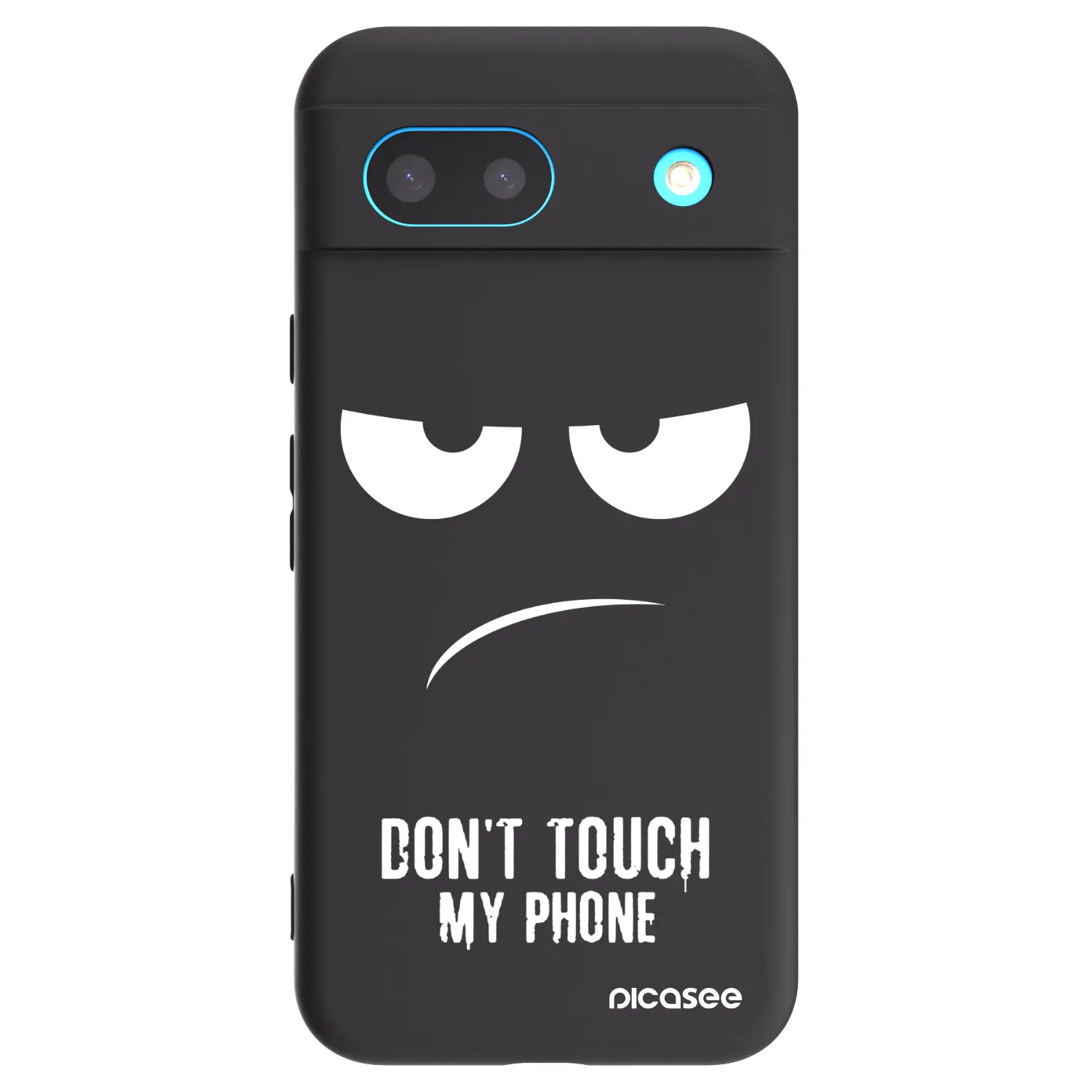 Picasee husă neagră din silicon pentru Google Pixel 8a - Don't Touch My Phone