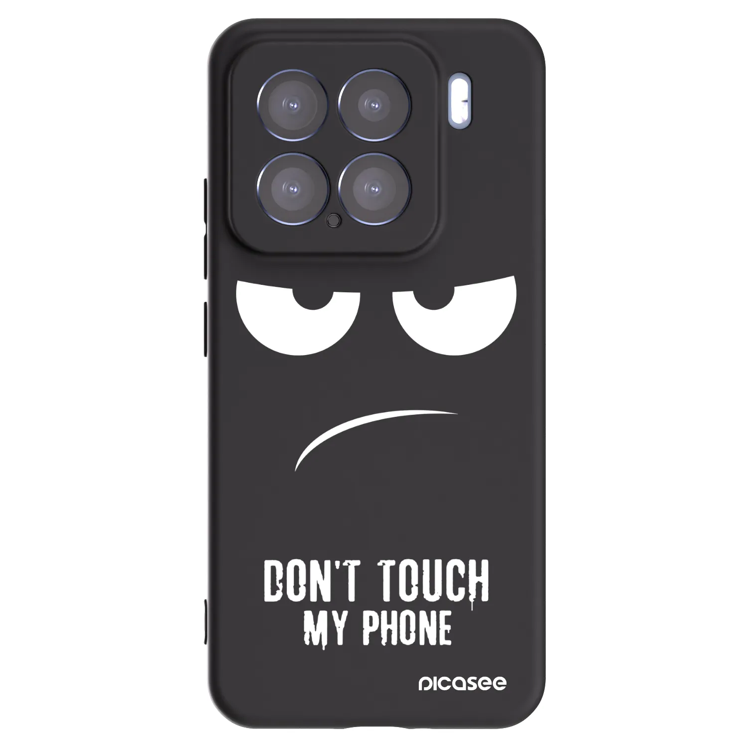 Picasee husă neagră din silicon pentru Xiaomi 15 - Don't Touch My Phone