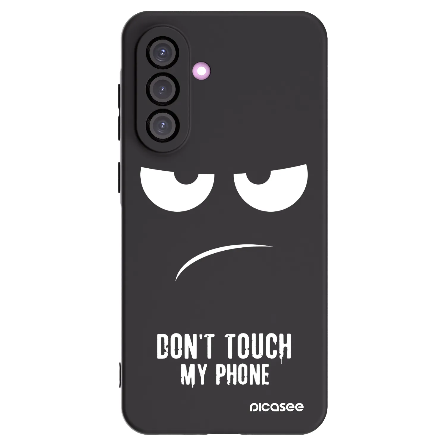 Picasee husă neagră din silicon pentru Samsung Galaxy A56 5G A566B - Don't Touch My Phone