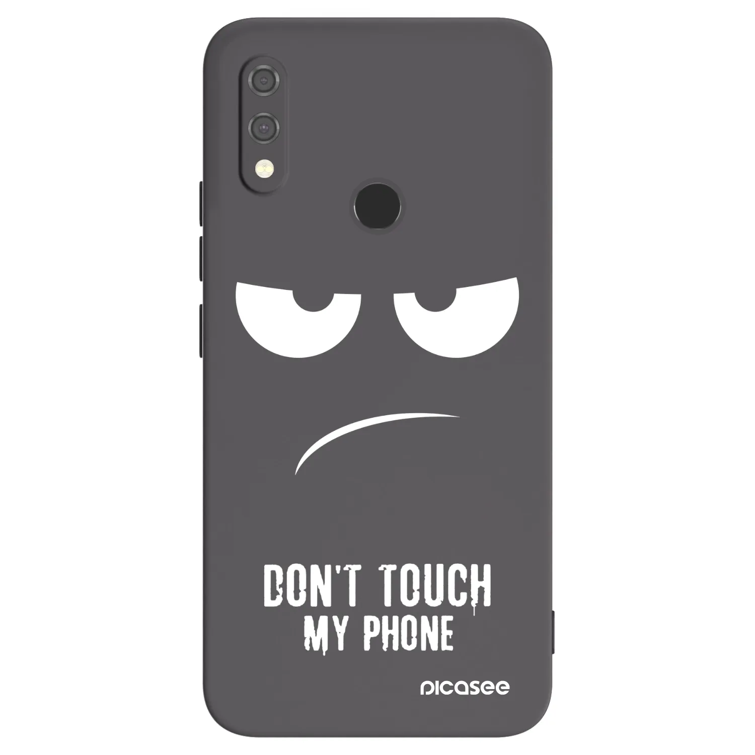 Picasee husă neagră din silicon pentru Xiaomi Redmi Note 7 - Don't Touch My Phone