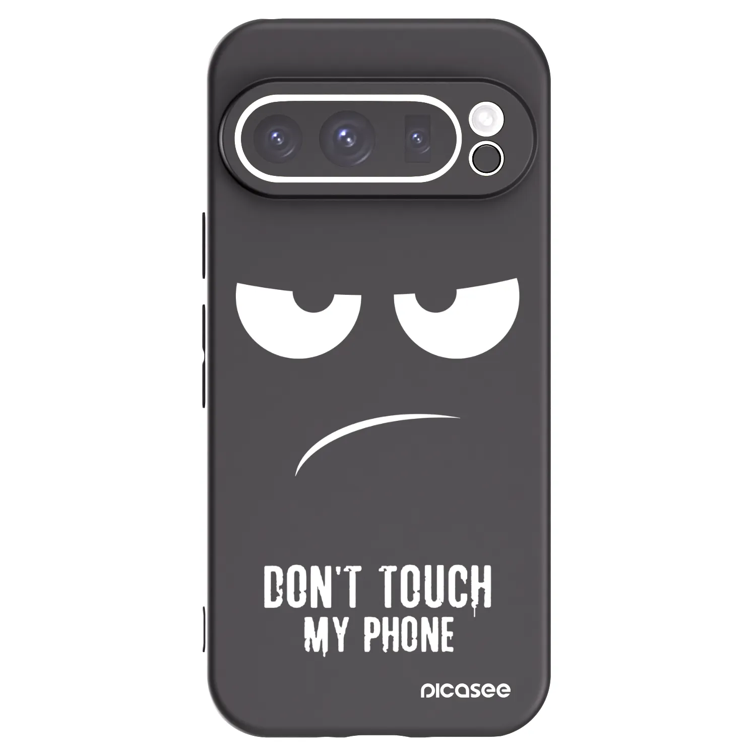 Picasee husă neagră din silicon pentru Google Pixel 9 Pro - Don't Touch My Phone
