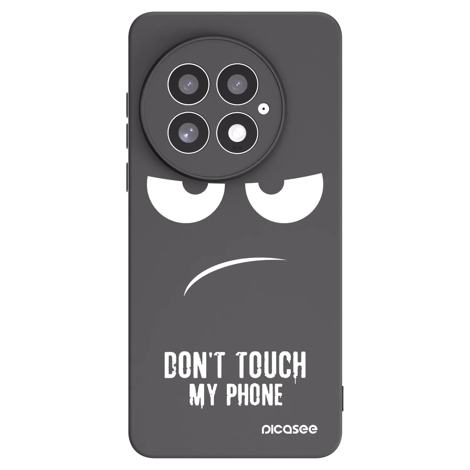 Picasee husă neagră din silicon pentru OnePlus 13 5G - Don't Touch My Phone