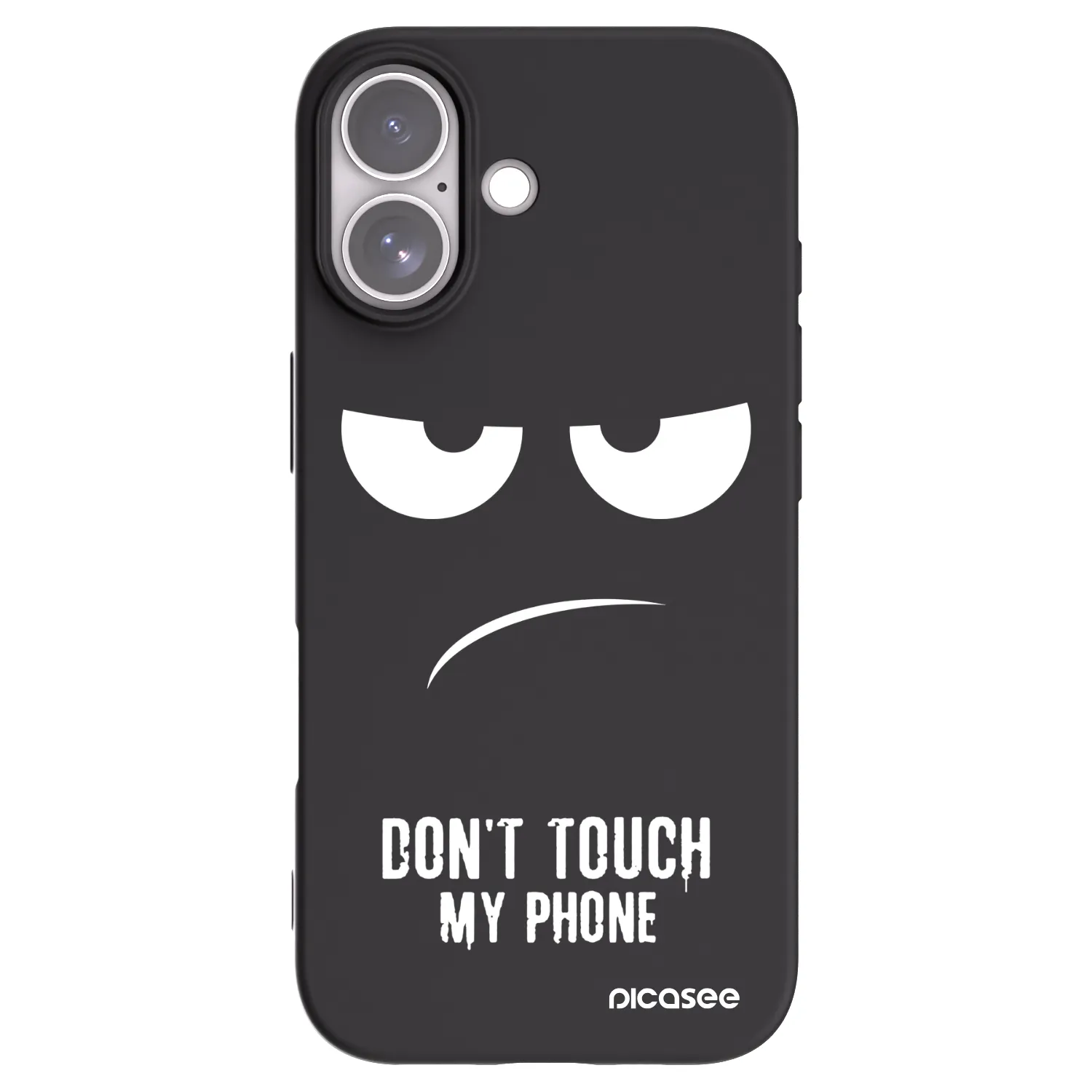 Picasee husă neagră din silicon pentru Apple iPhone 17 - Don't Touch My Phone