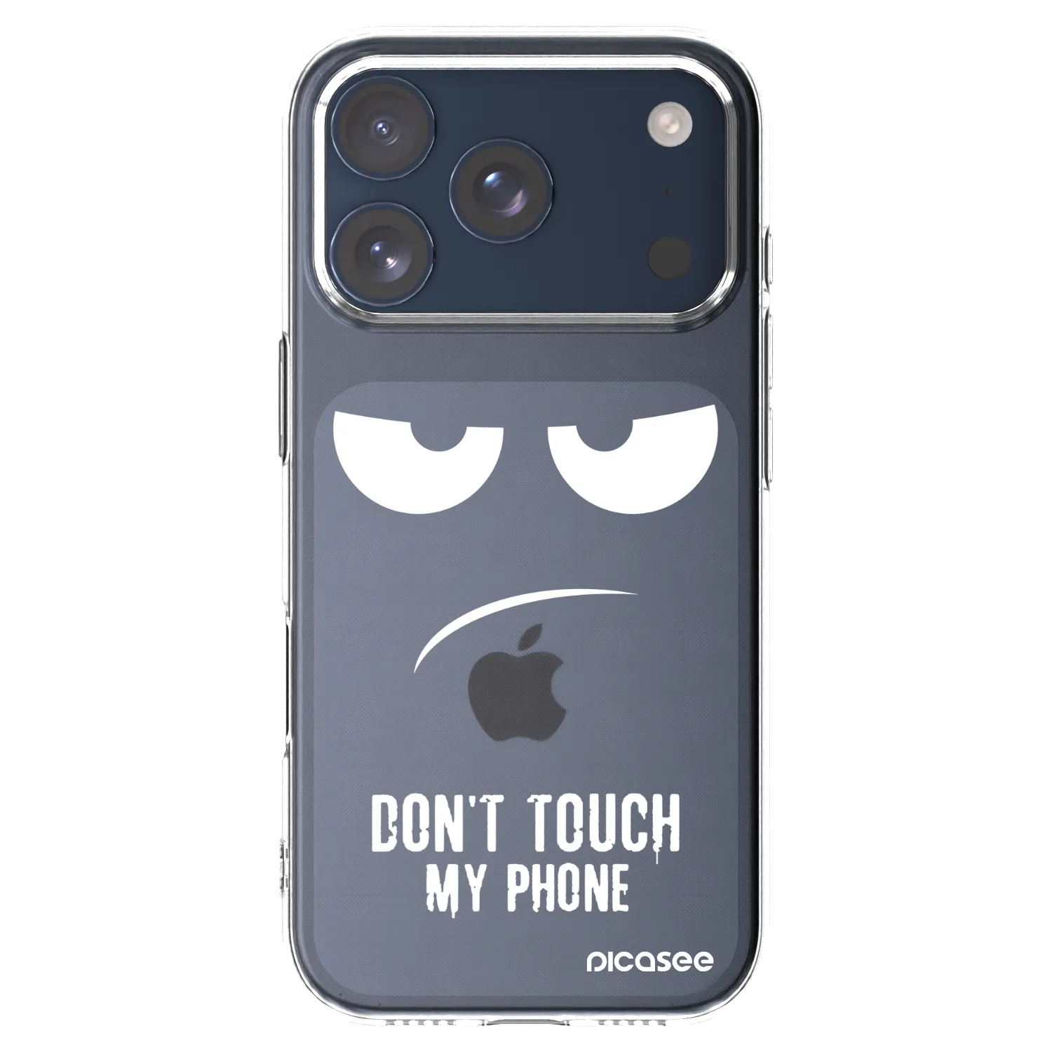 Picasee husă transparentă din silicon pentru Apple iPhone 17 Pro - Don't Touch My Phone