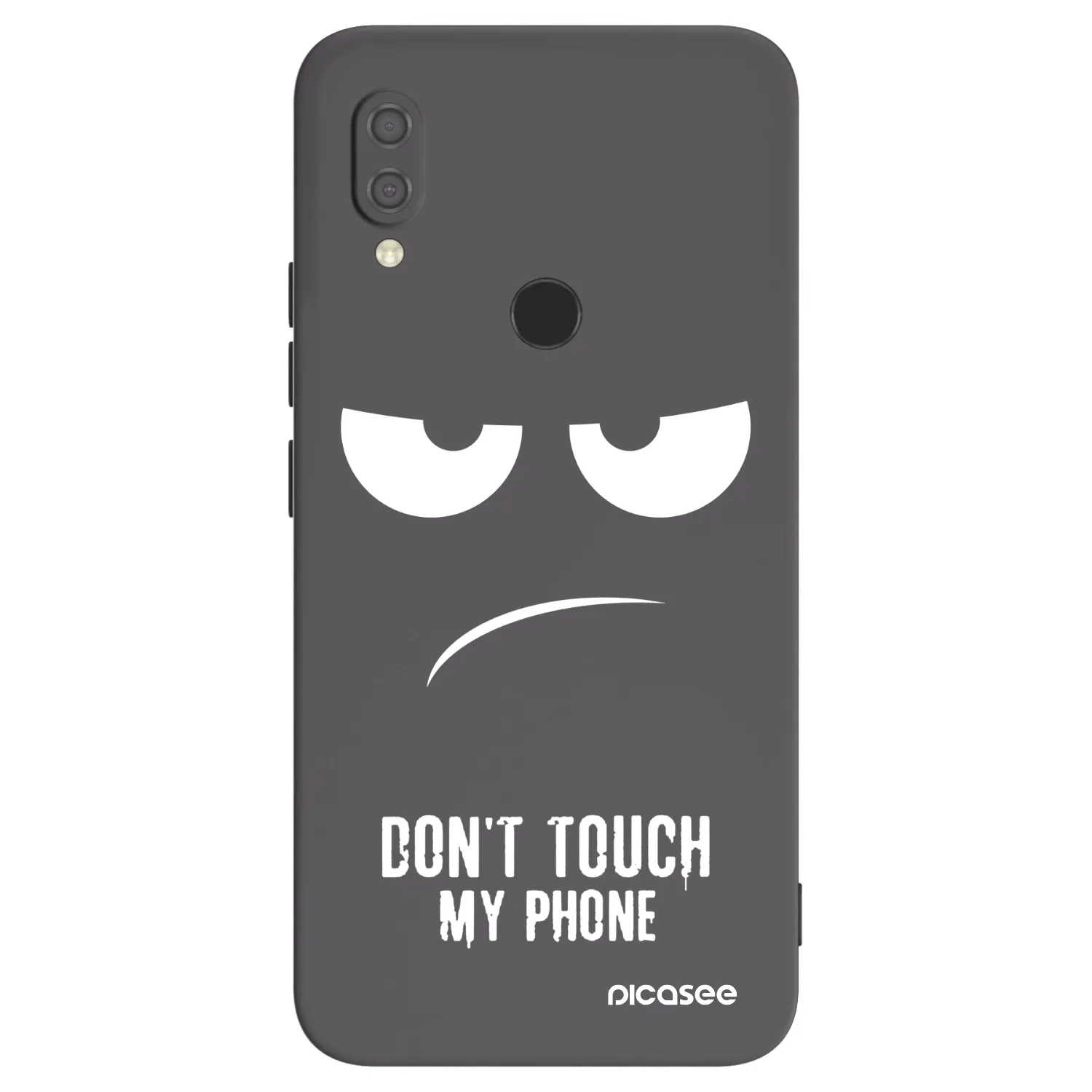 Picasee husă neagră din silicon pentru Xiaomi Redmi 7 - Don't Touch My Phone