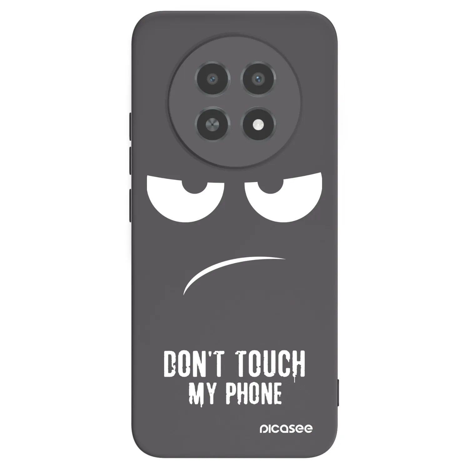 Picasee husă neagră din silicon pentru Realme 12X - Don't Touch My Phone