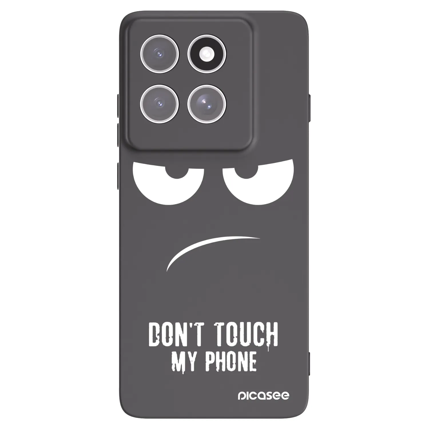 Picasee husă neagră din silicon pentru Motorola Edge 60 Pro - Don't Touch My Phone