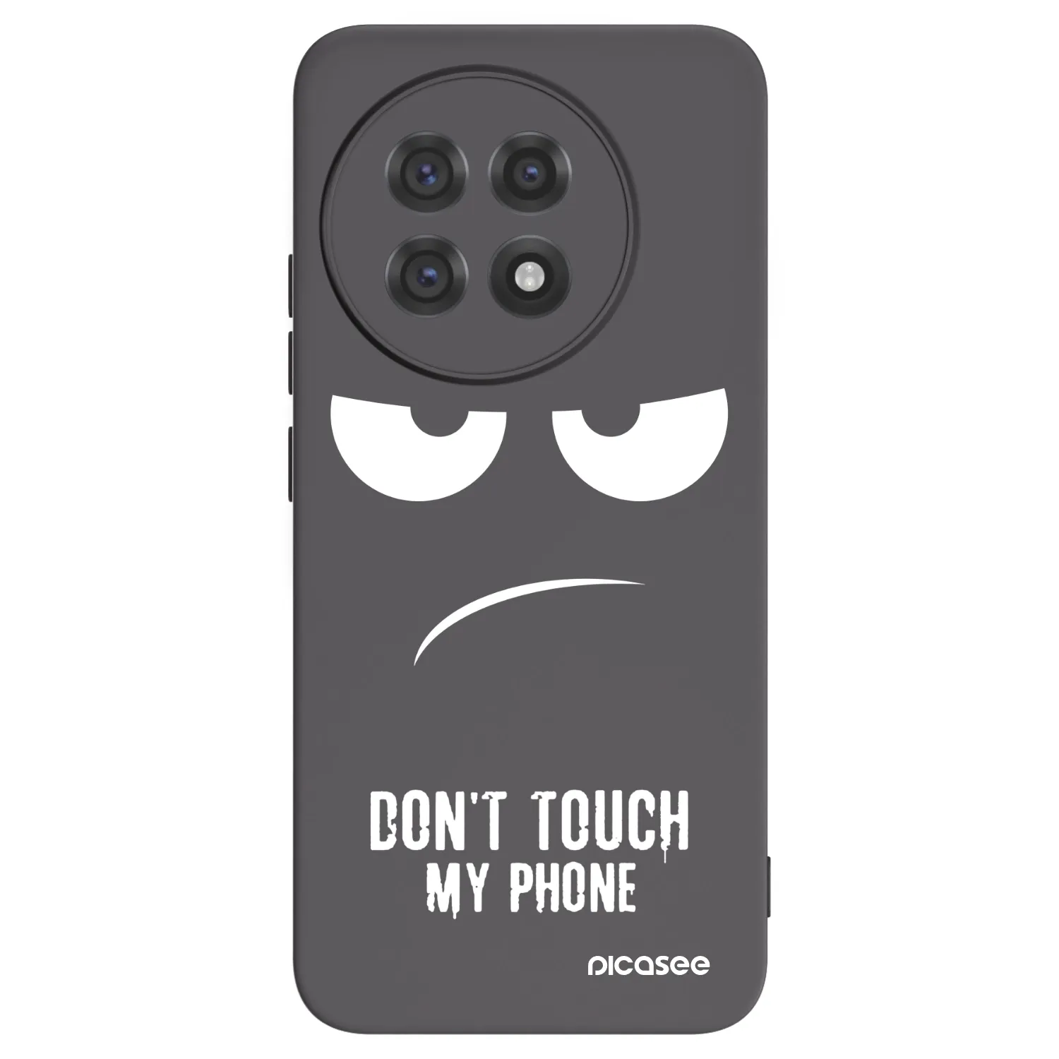 Picasee husă neagră din silicon pentru OnePlus 13R 5G - Don't Touch My Phone