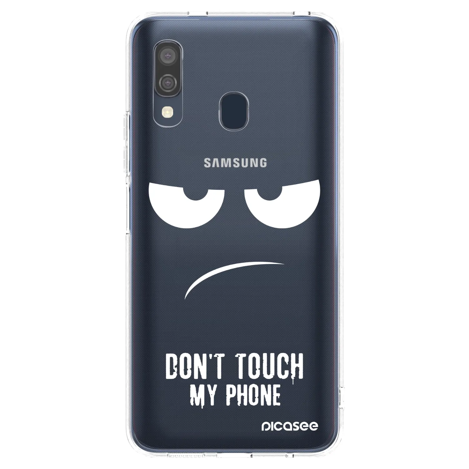 Picasee husă transparentă din silicon pentru Samsung Galaxy A40 A405F - Don't Touch My Phone