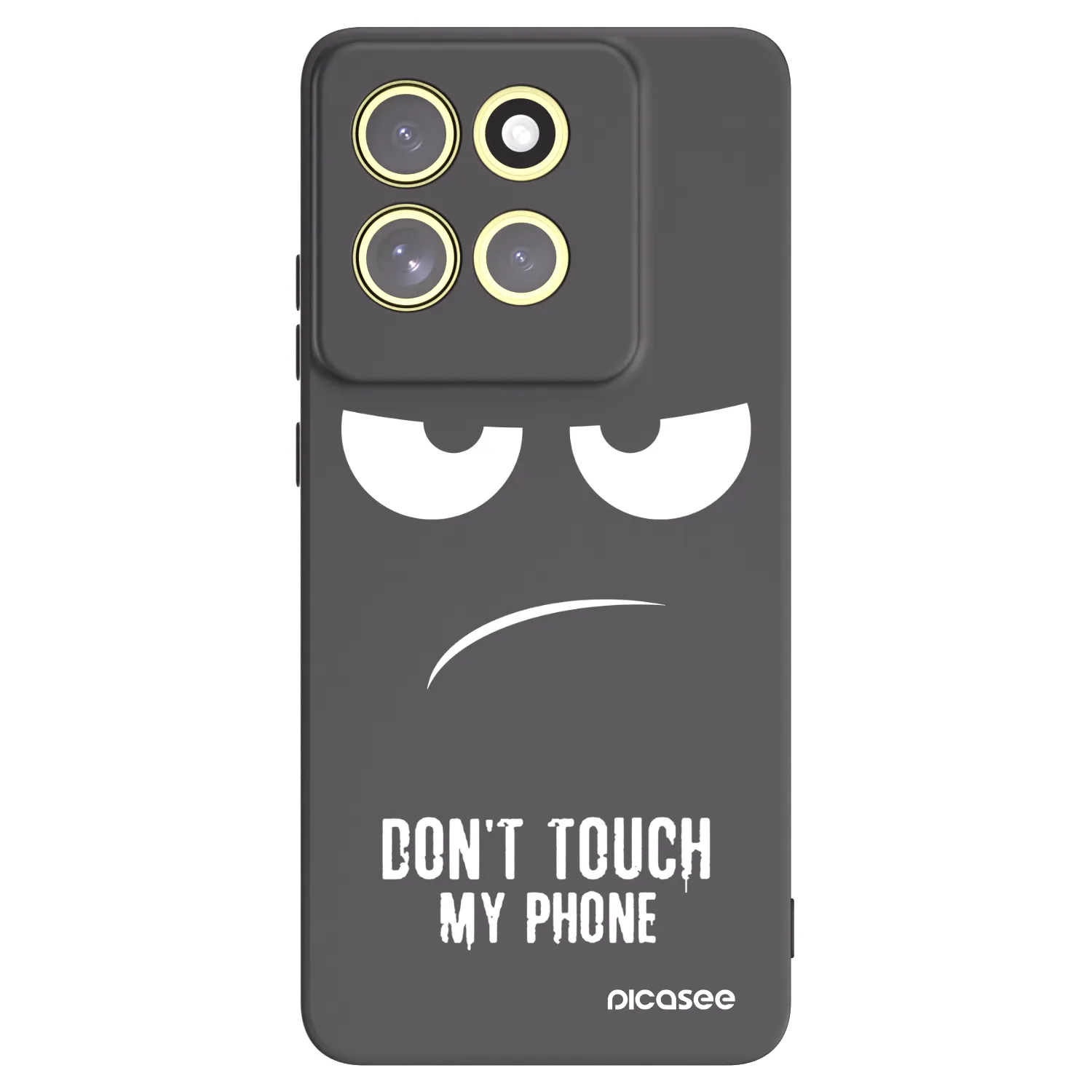 Picasee husă neagră din silicon pentru Motorola Moto G86 5G - Don't Touch My Phone
