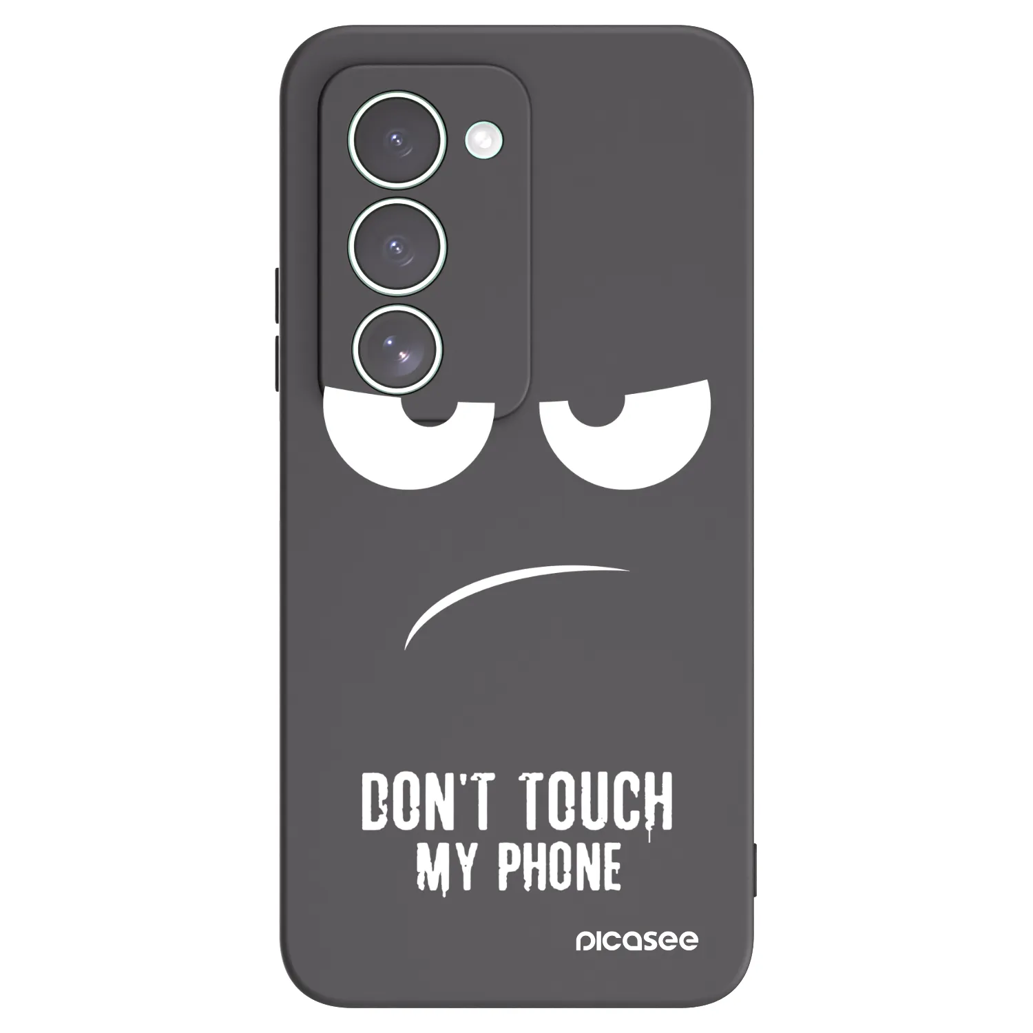 Picasee husă neagră din silicon pentru Xiaomi Redmi 15 5G - Don't Touch My Phone