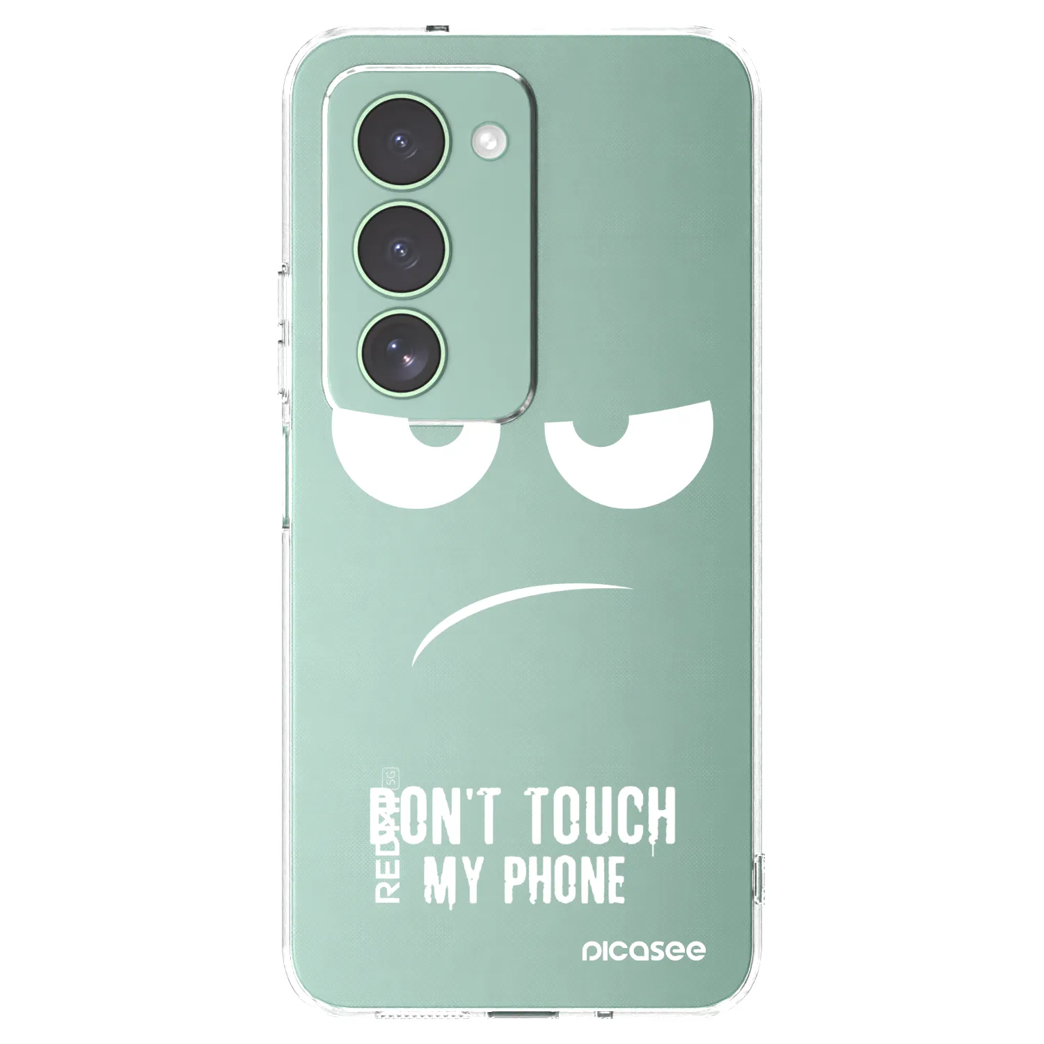 Picasee husă transparentă din silicon pentru Xiaomi Redmi 15 5G - Don't Touch My Phone