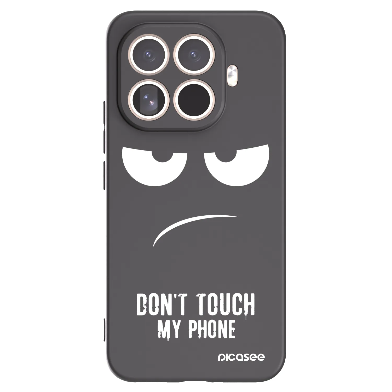 Picasee husă neagră din silicon pentru Xiaomi 15T Pro - Don't Touch My Phone