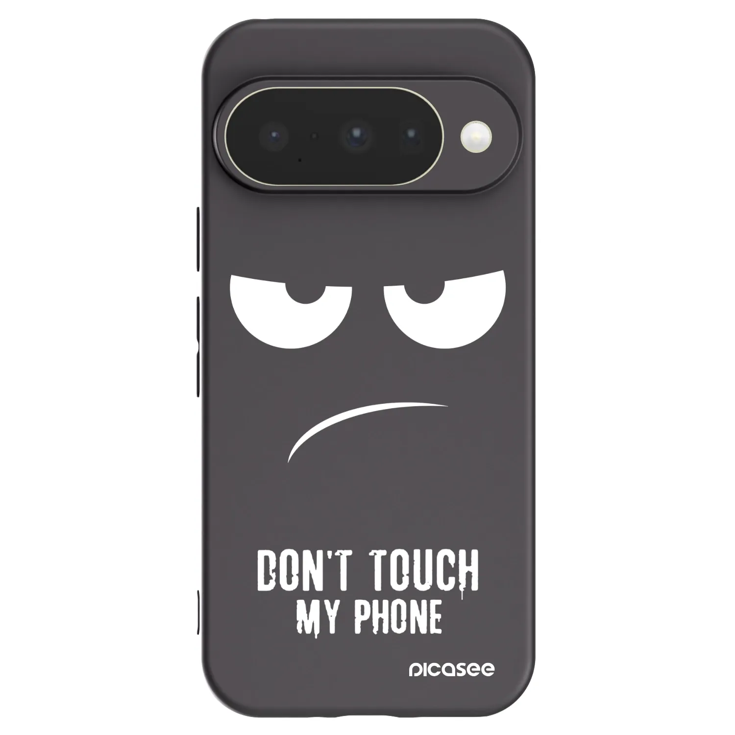 Picasee husă neagră din silicon pentru Google Pixel 10 - Don't Touch My Phone