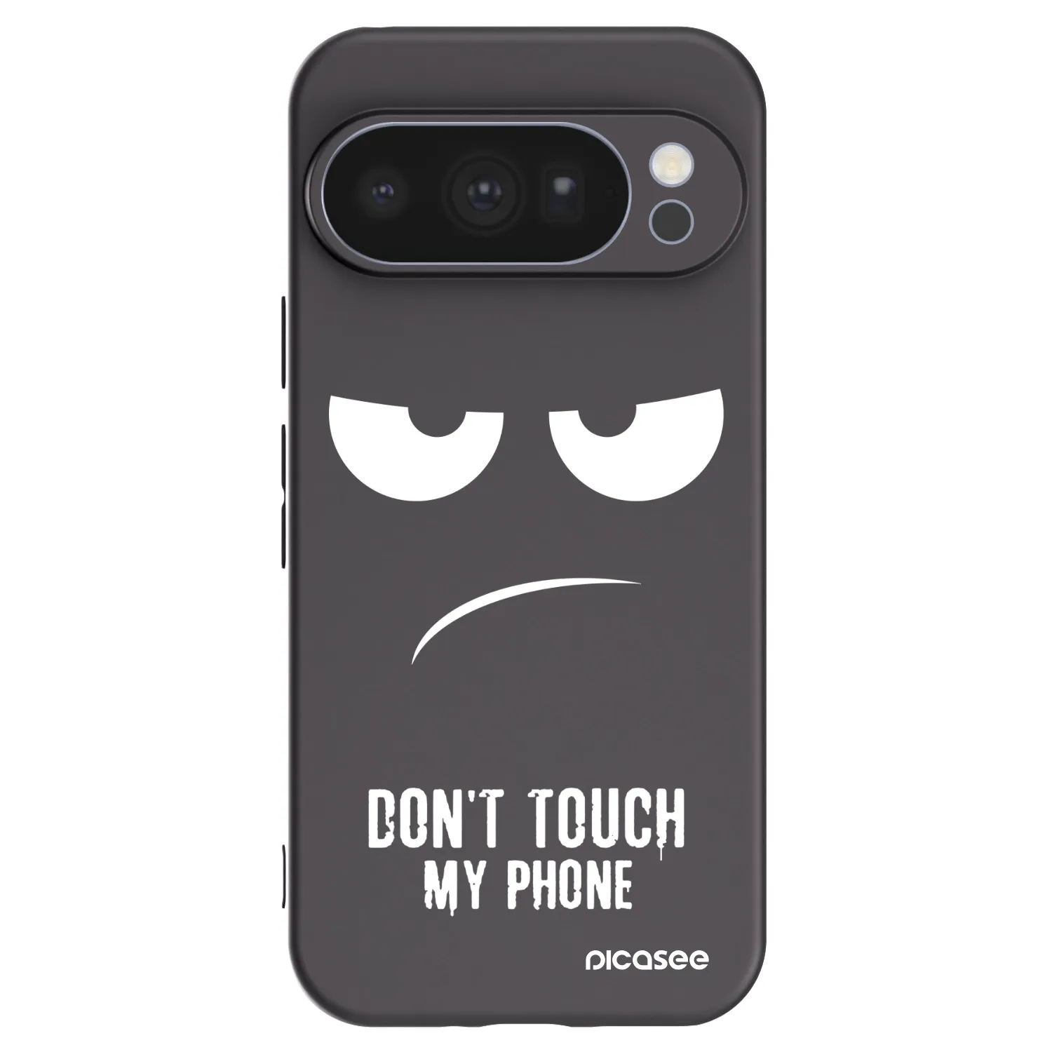 Picasee husă neagră din silicon pentru Google Pixel 10 Pro - Don't Touch My Phone