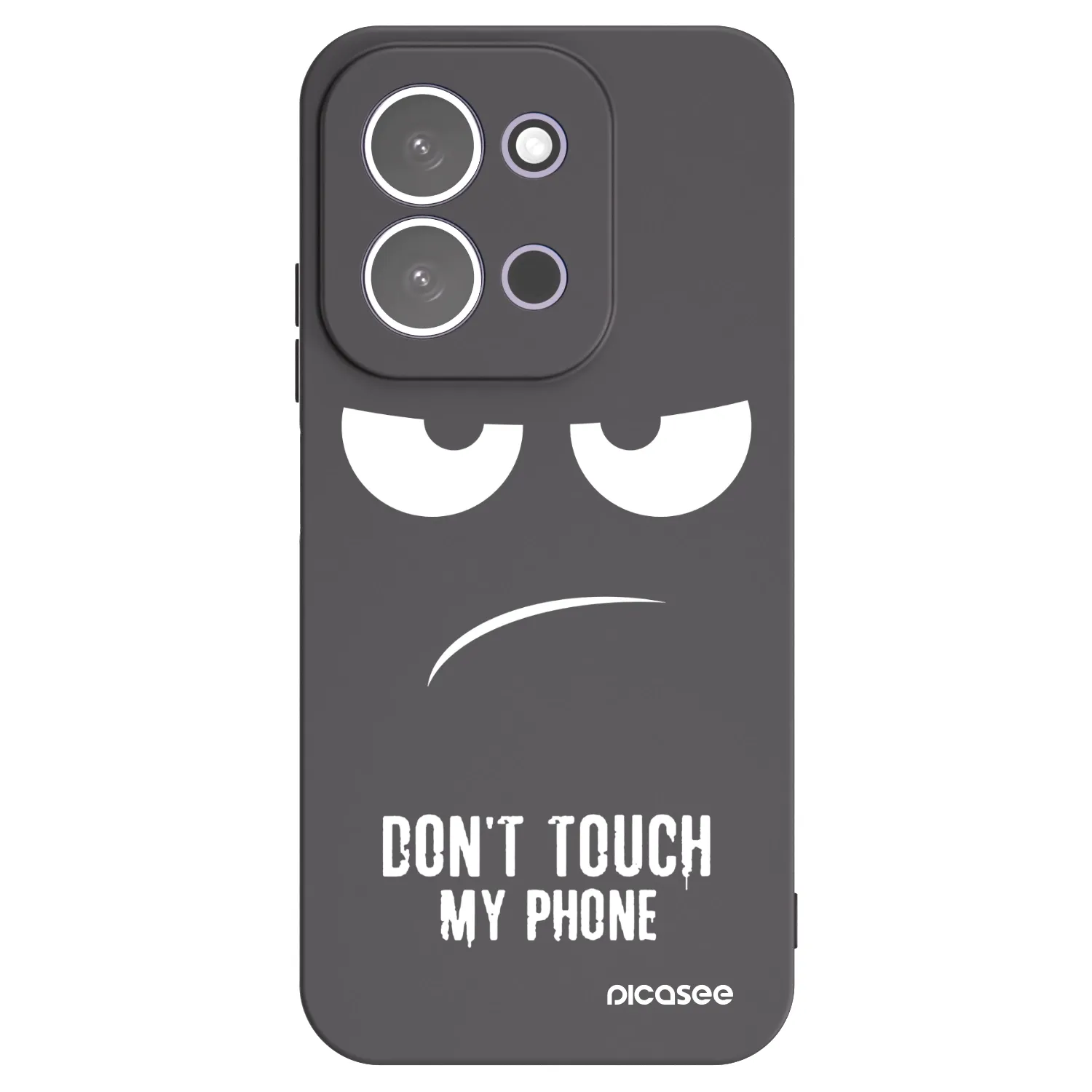 Picasee husă neagră din silicon pentru Xiaomi Redmi 15C 5G - Don't Touch My Phone