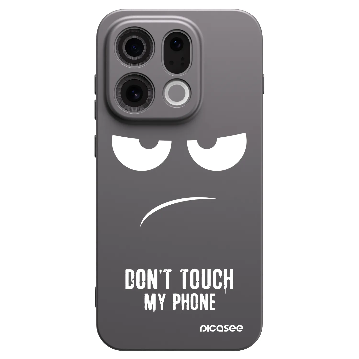 Picasee husă neagră din silicon pentru OPPO Find X9 - Don't Touch My Phone