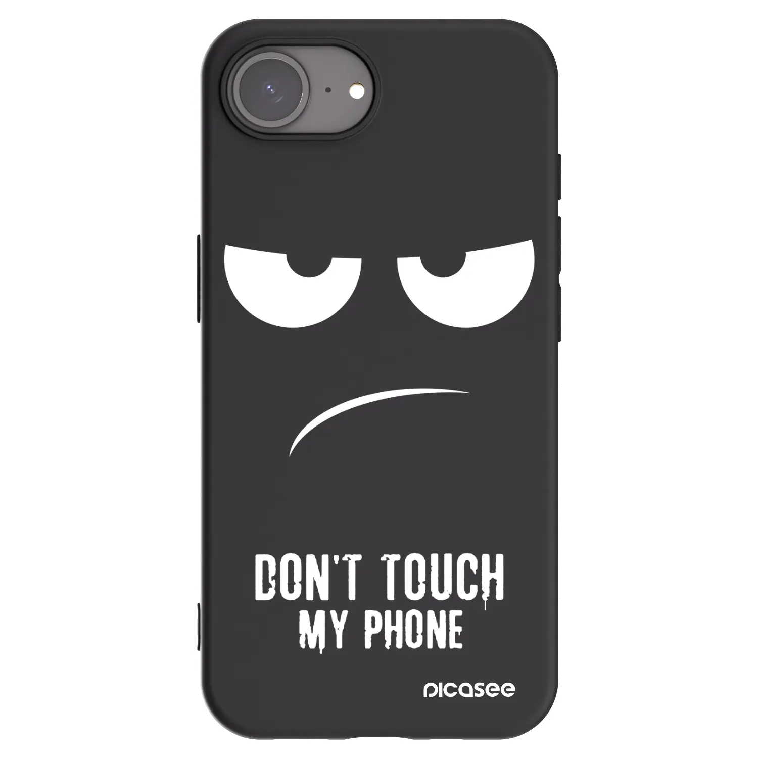 Picasee husă neagră din silicon pentru Apple iPhone 17e - Don't Touch My Phone