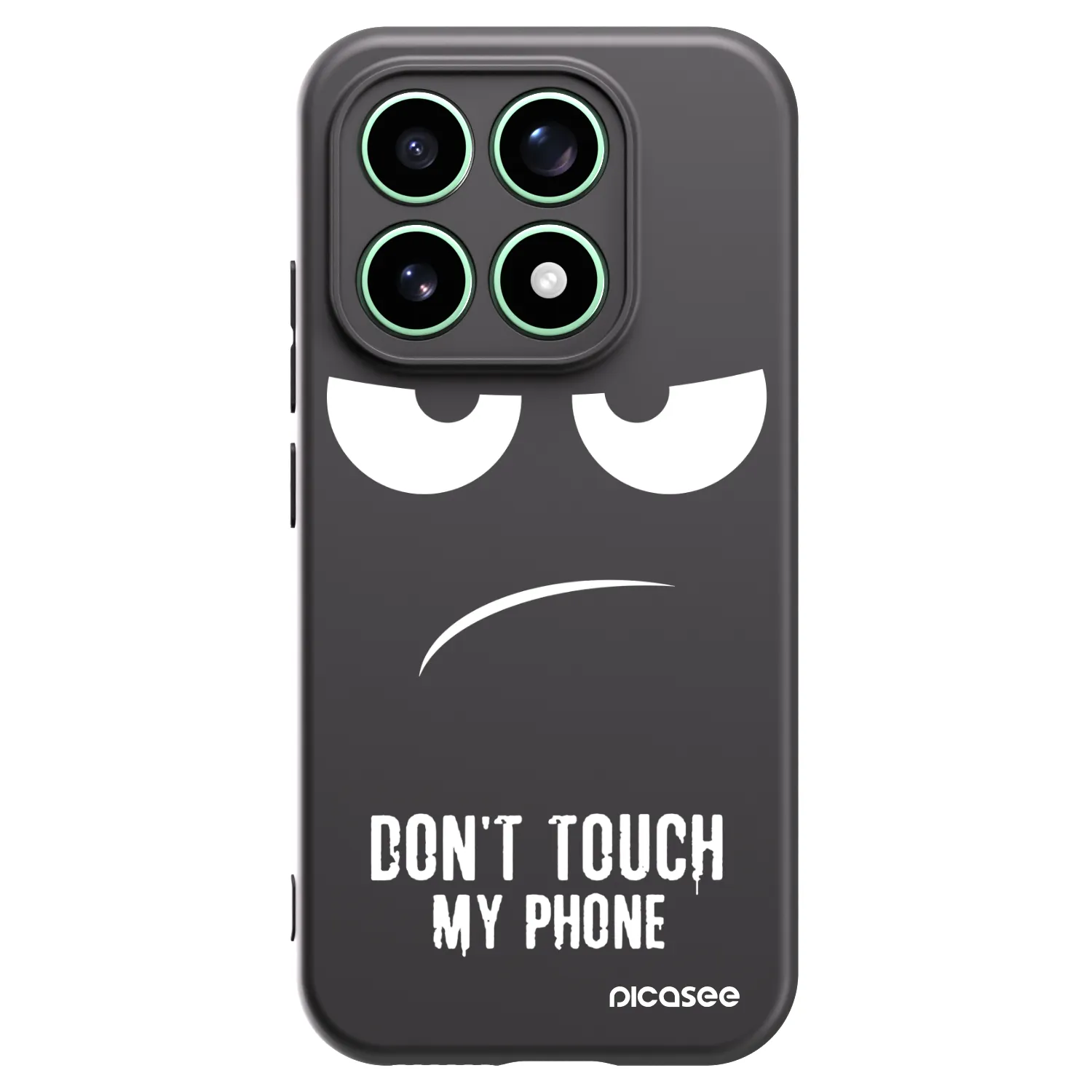 Picasee husă neagră din silicon pentru Xiaomi 17 - Don't Touch My Phone