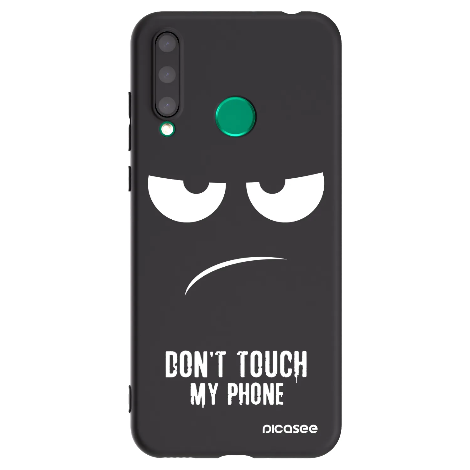 Picasee husă neagră din silicon pentru Honor 20 Lite - Don't Touch My Phone