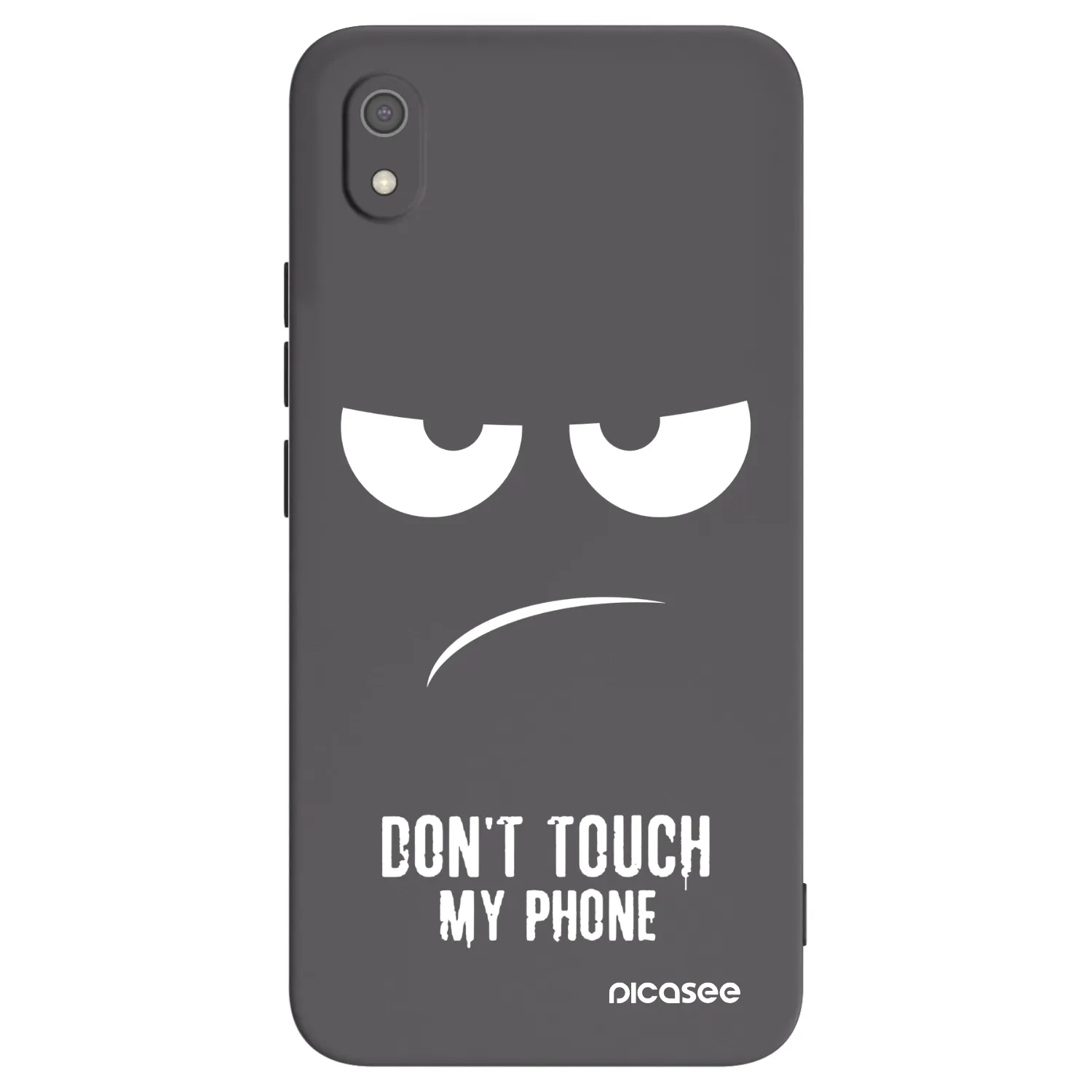 Picasee husă neagră din silicon pentru Xiaomi Redmi 7A - Don't Touch My Phone