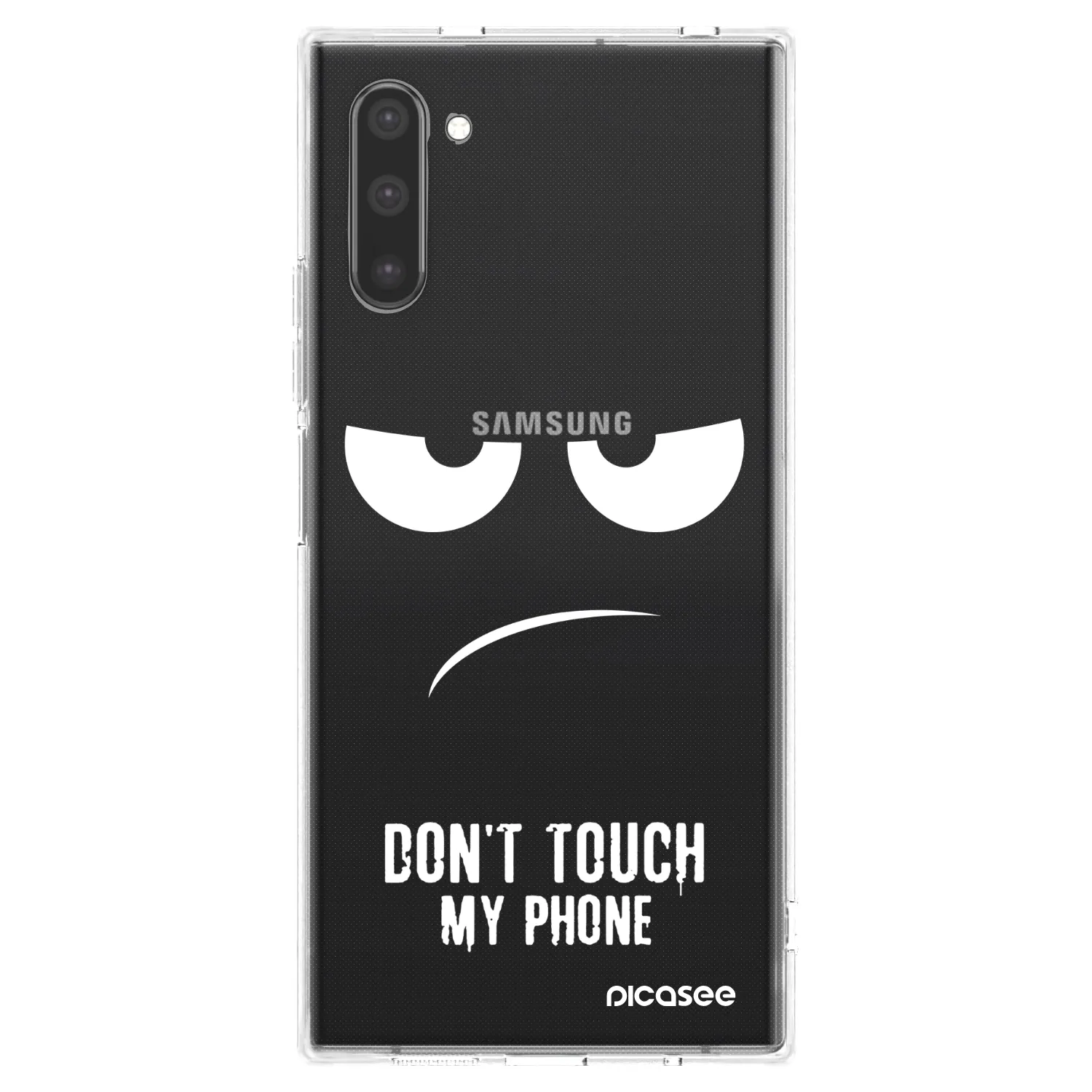 Picasee husă transparentă din silicon pentru Samsung Galaxy Note 10 N970F - Don't Touch My Phone