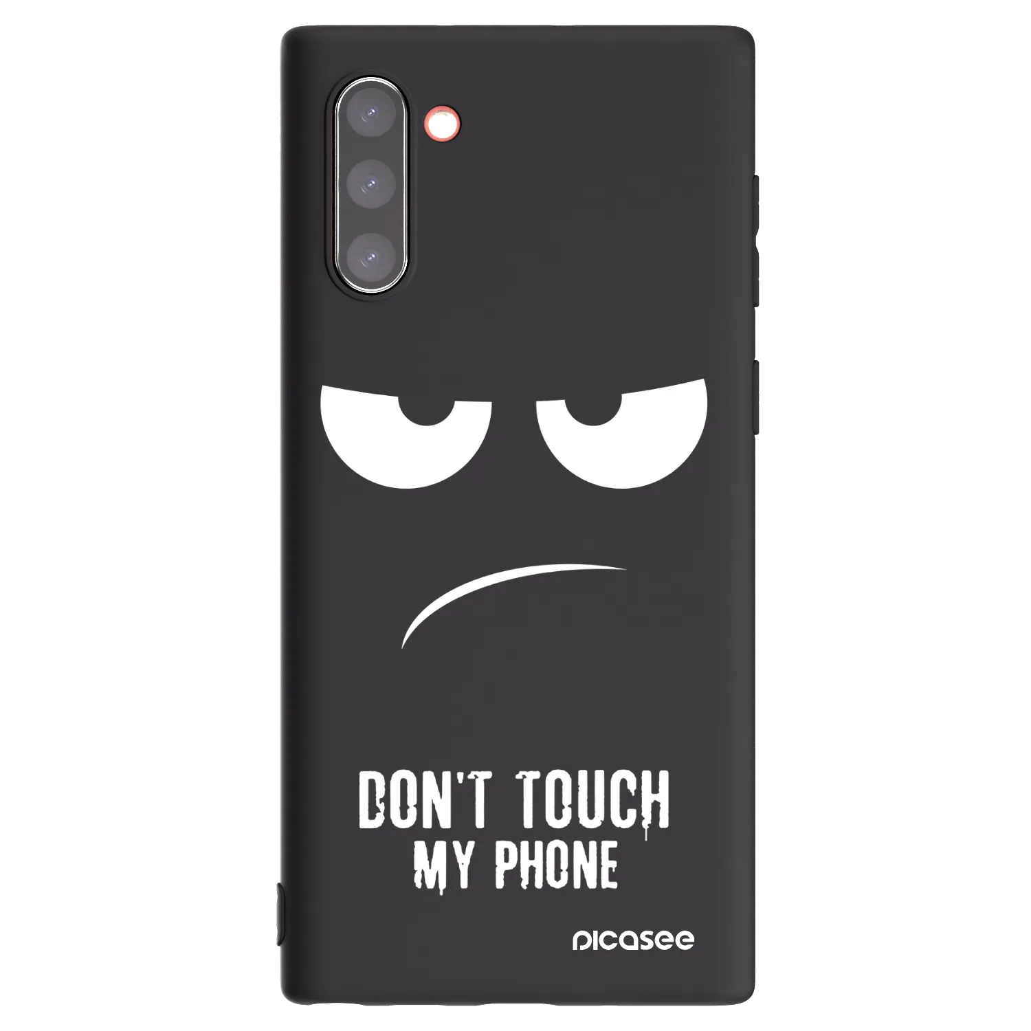 Picasee husă neagră din silicon pentru Samsung Galaxy Note 10 N970F - Don't Touch My Phone