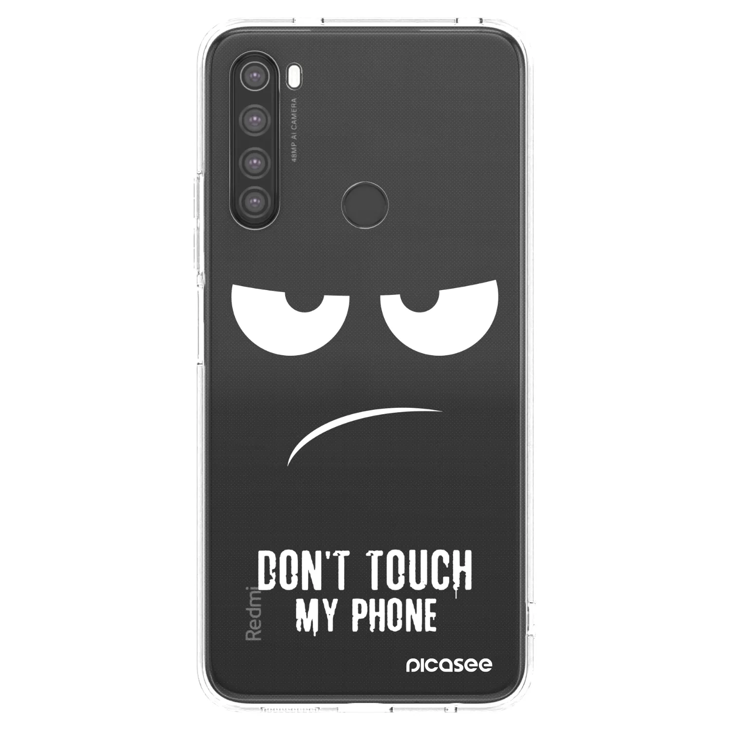 Picasee husă transparentă din silicon pentru Xiaomi Redmi Note 8 - Don't Touch My Phone