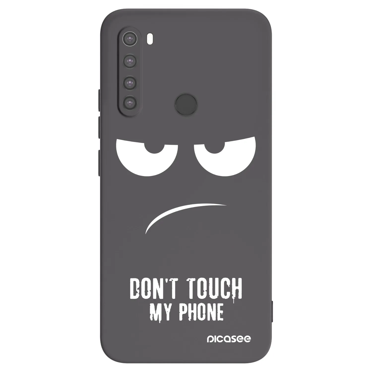 Picasee husă neagră din silicon pentru Xiaomi Redmi Note 8 - Don't Touch My Phone