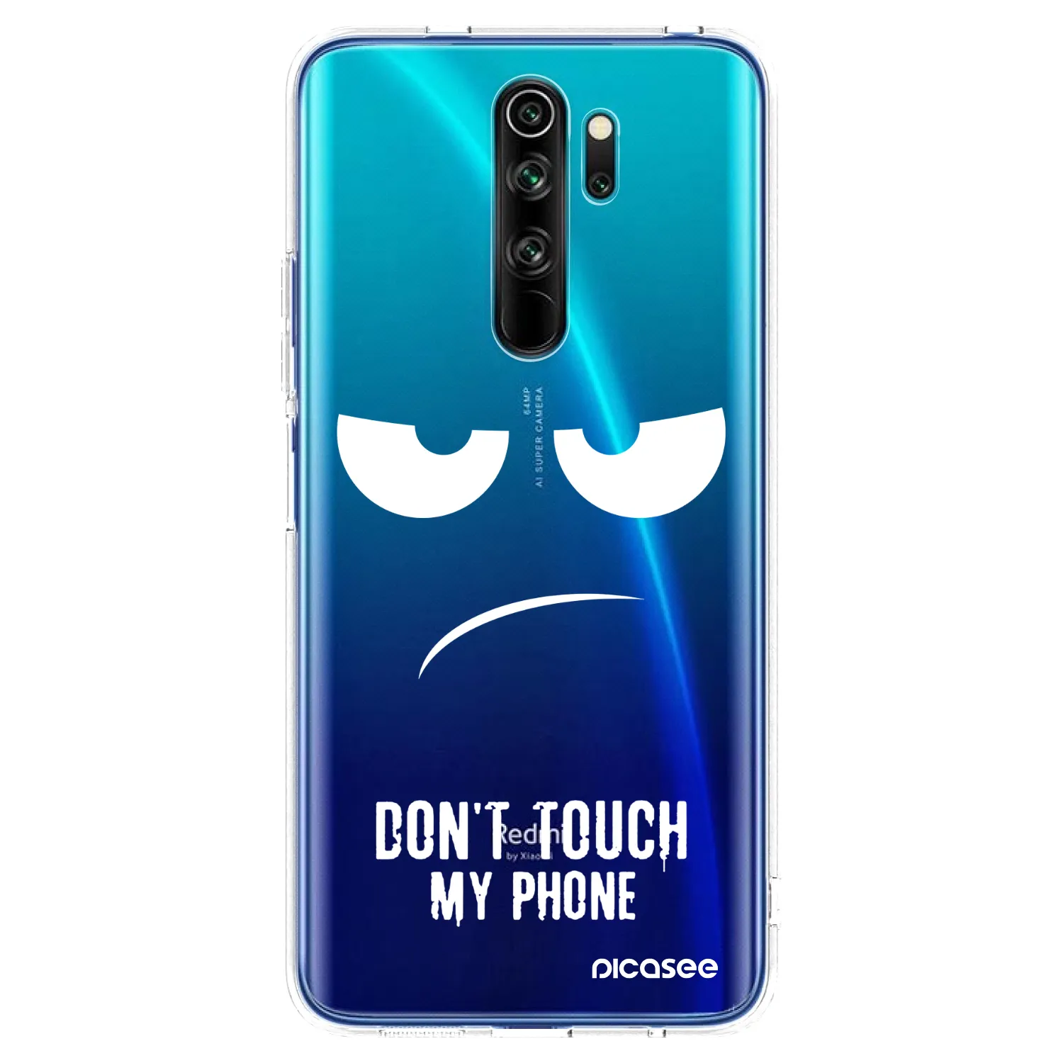 Picasee husă transparentă din silicon pentru Xiaomi Redmi Note 8 Pro - Don't Touch My Phone
