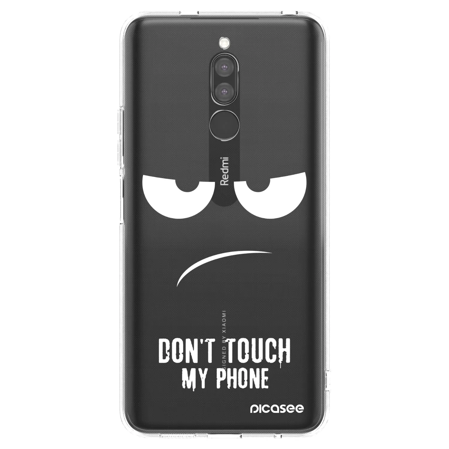Picasee husă transparentă din silicon pentru Xiaomi Redmi 8 - Don't Touch My Phone