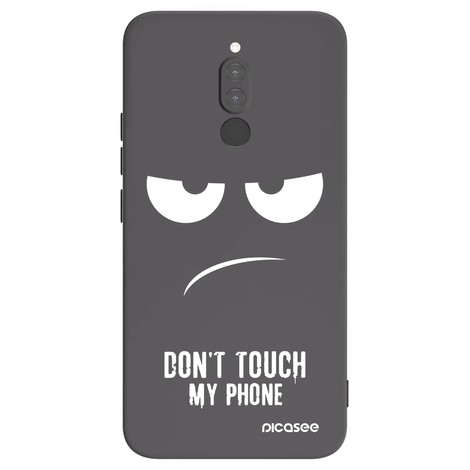 Picasee husă neagră din silicon pentru Xiaomi Redmi 8 - Don't Touch My Phone