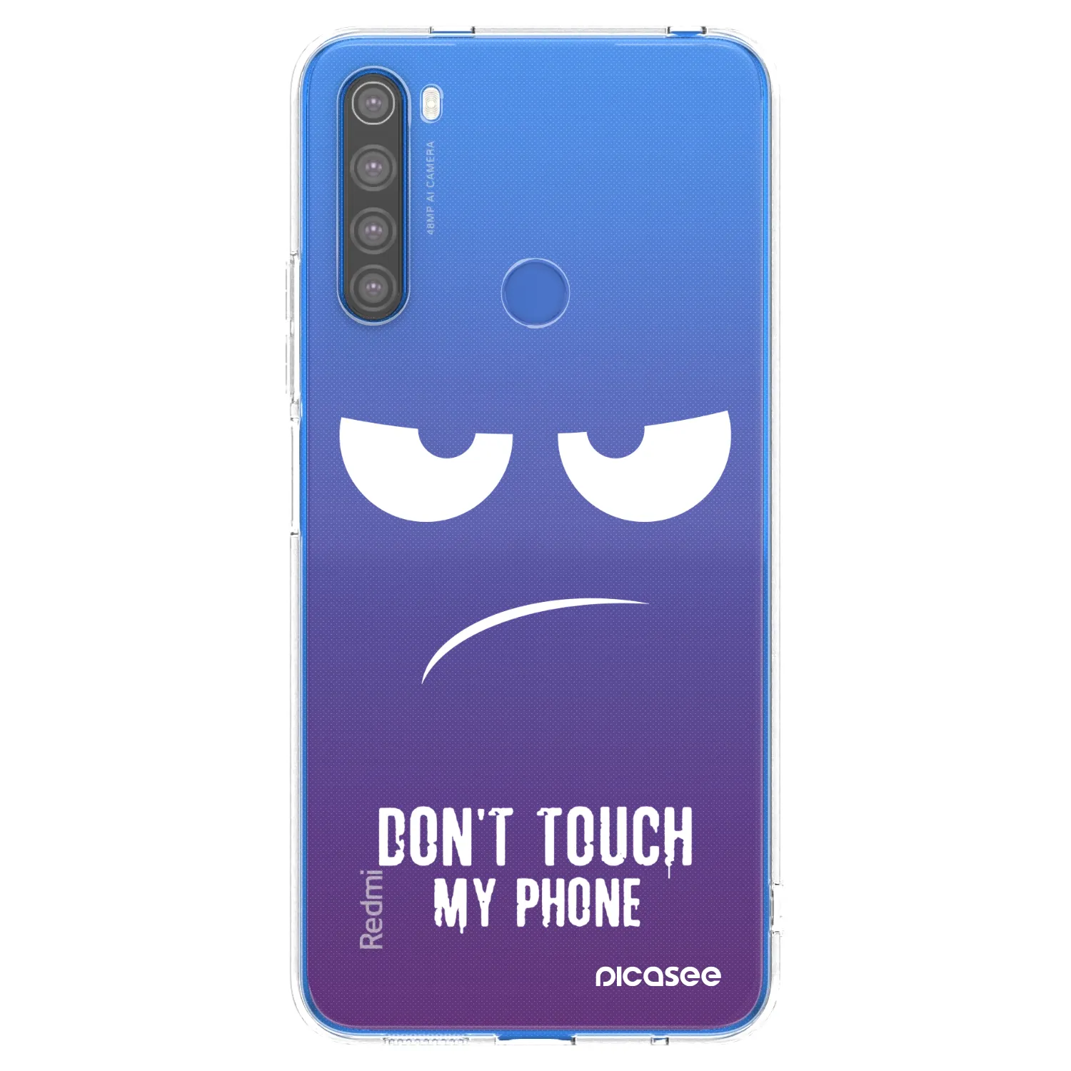 Picasee husă transparentă din silicon pentru Xiaomi Redmi Note 8T - Don't Touch My Phone