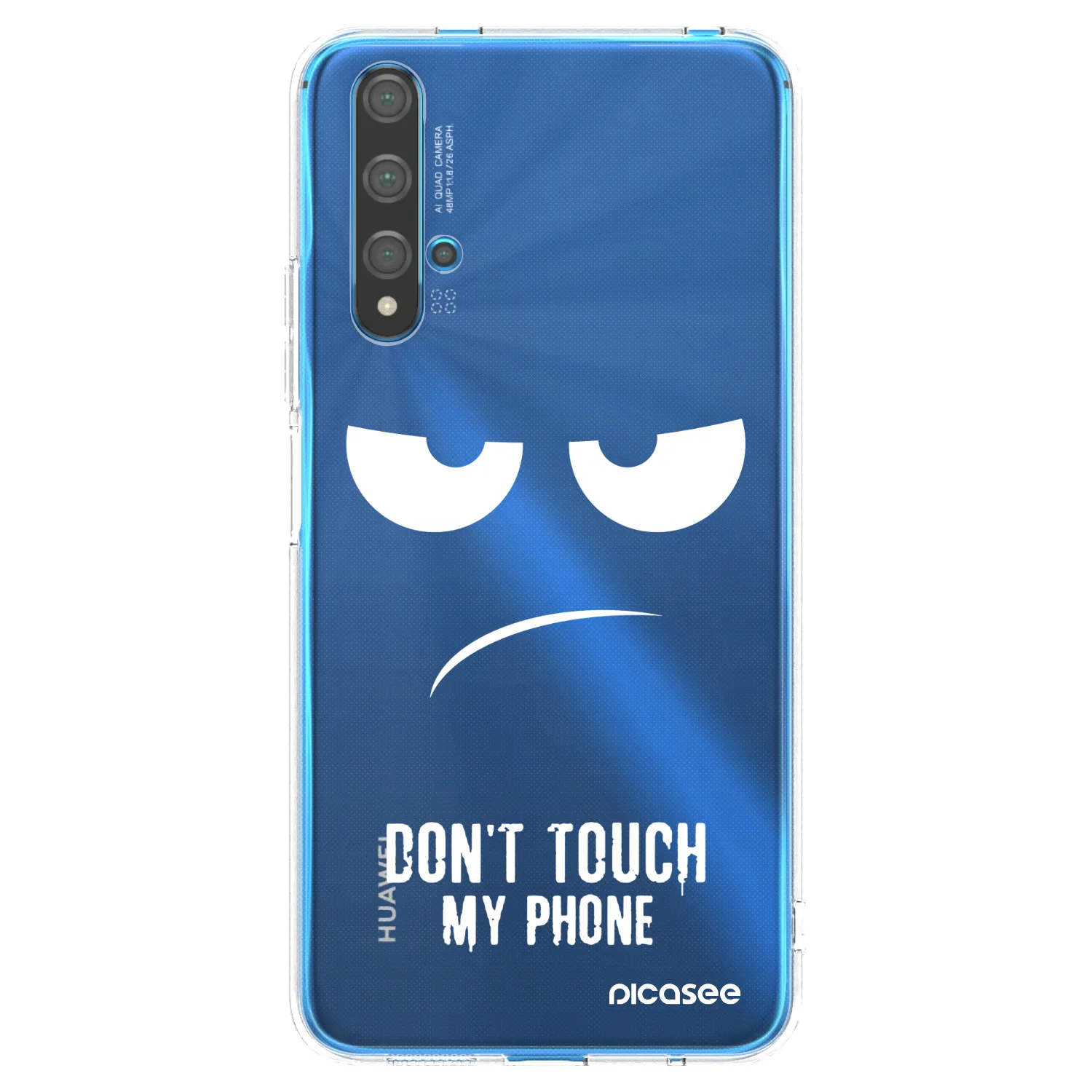 Picasee husă transparentă din silicon pentru Huawei Nova 5T - Don't Touch My Phone