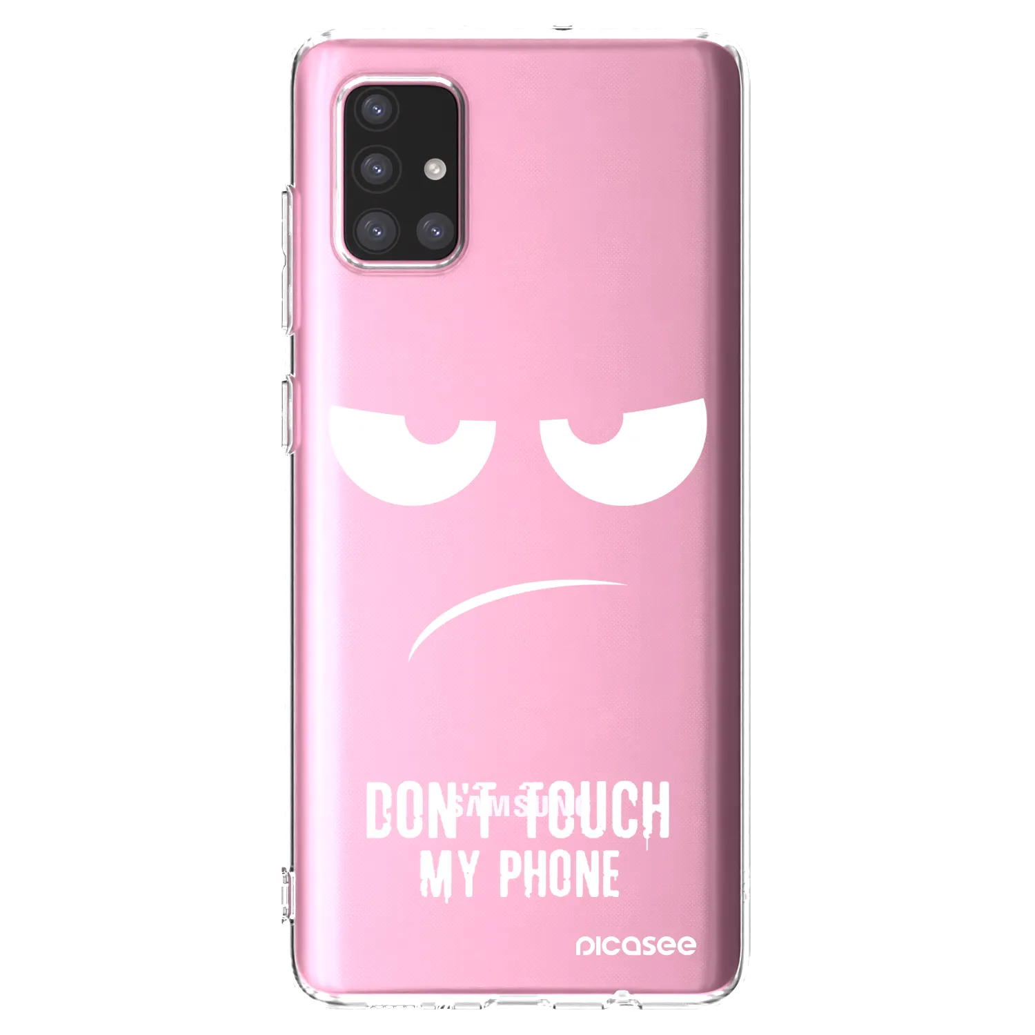Picasee husă transparentă din silicon pentru Samsung Galaxy A71 A715F - Don't Touch My Phone