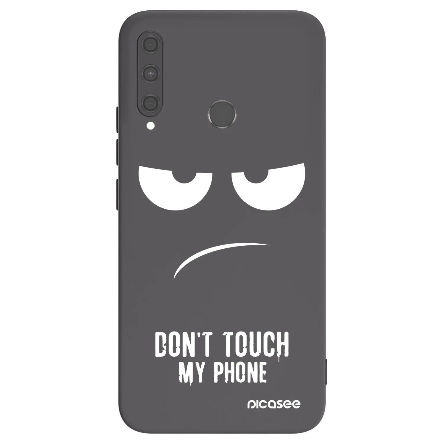 Picasee husă neagră din silicon pentru Huawei P40 Lite E - Don't Touch My Phone