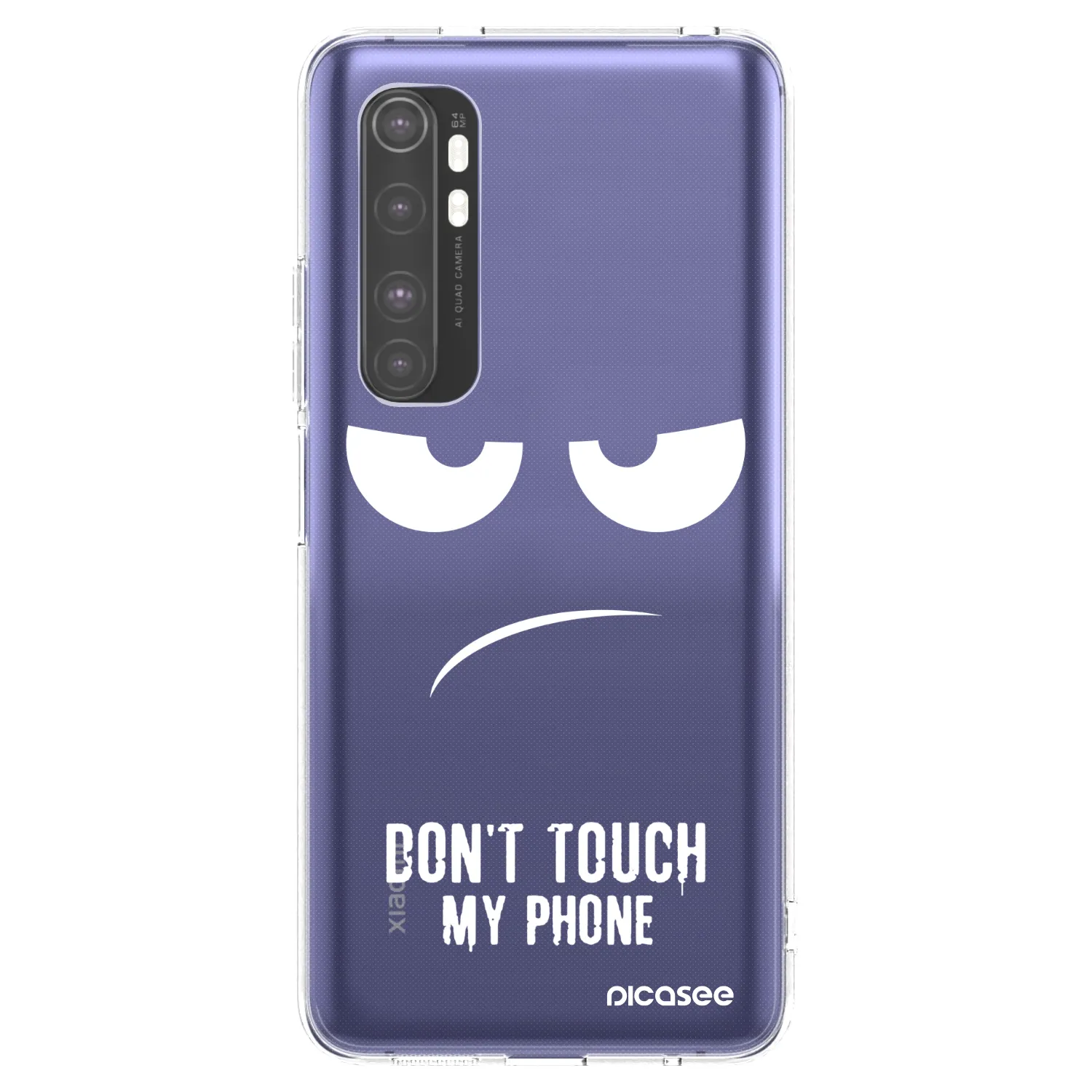 Picasee husă transparentă din silicon pentru Xiaomi Mi Note 10 Lite - Don't Touch My Phone