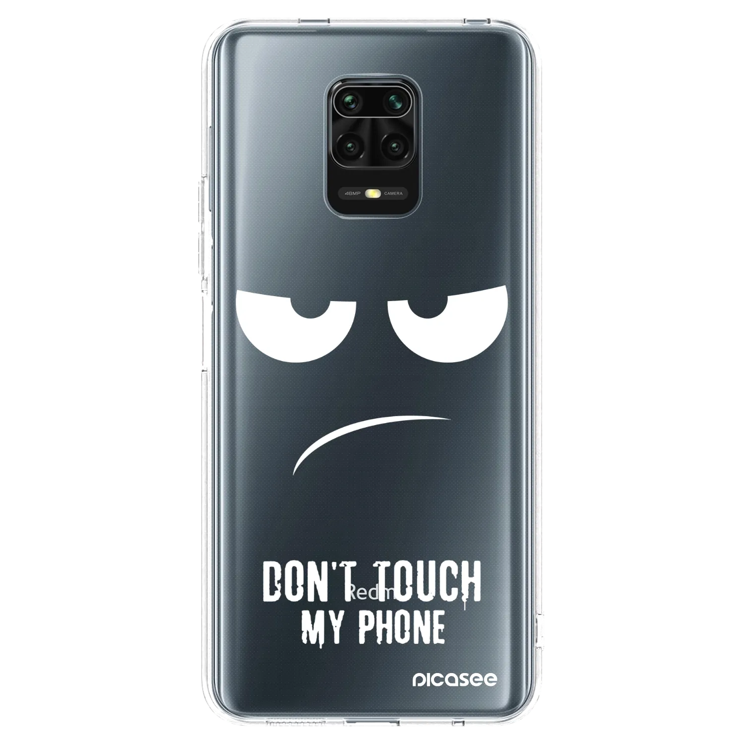 Picasee husă transparentă din silicon pentru Xiaomi Redmi Note 9S - Don't Touch My Phone