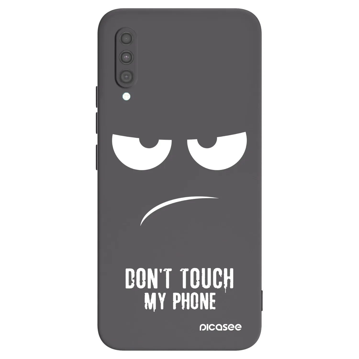 Picasee husă neagră din silicon pentru Samsung Galaxy A30s A307F - Don't Touch My Phone