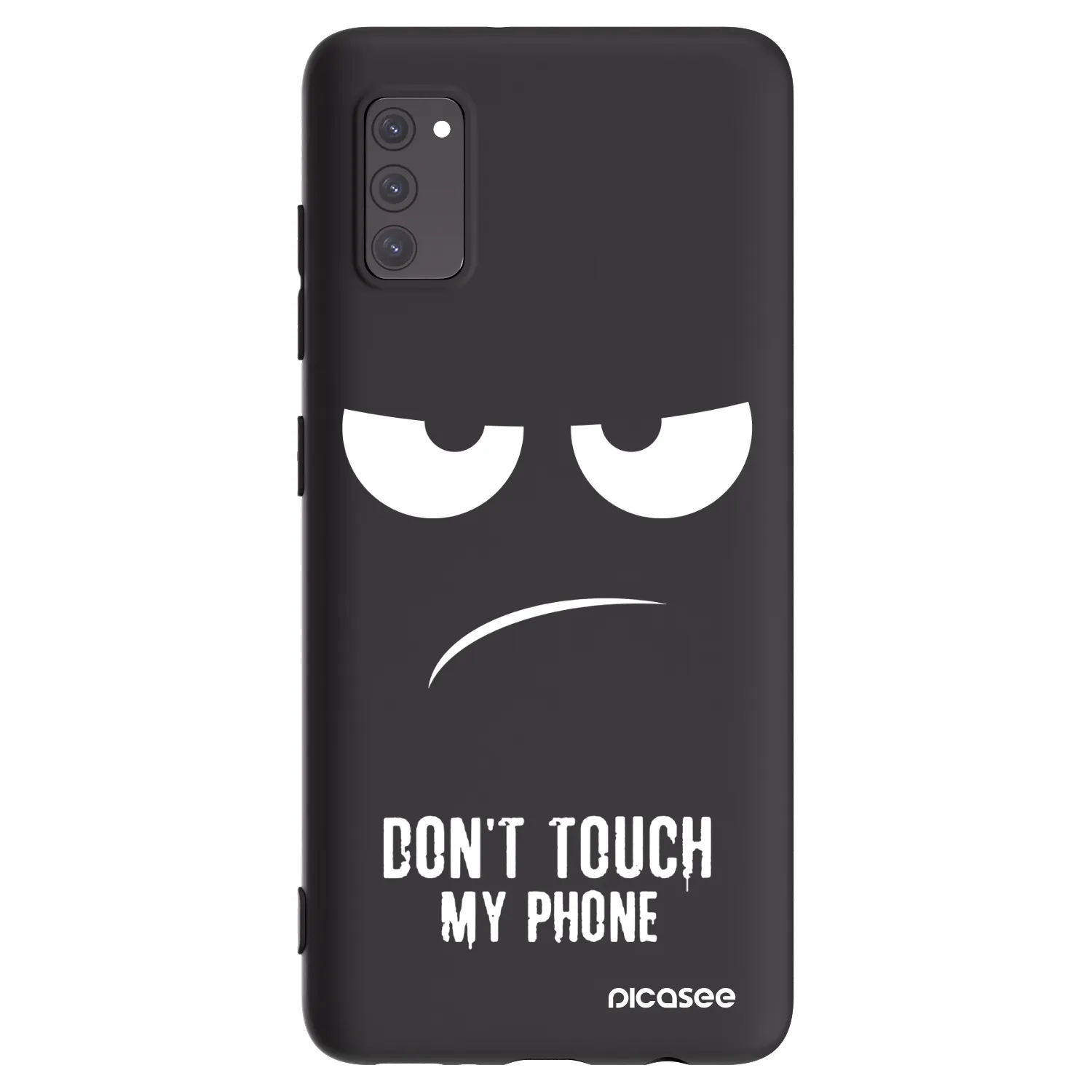 Picasee husă neagră din silicon pentru Samsung Galaxy A41 A415F - Don't Touch My Phone