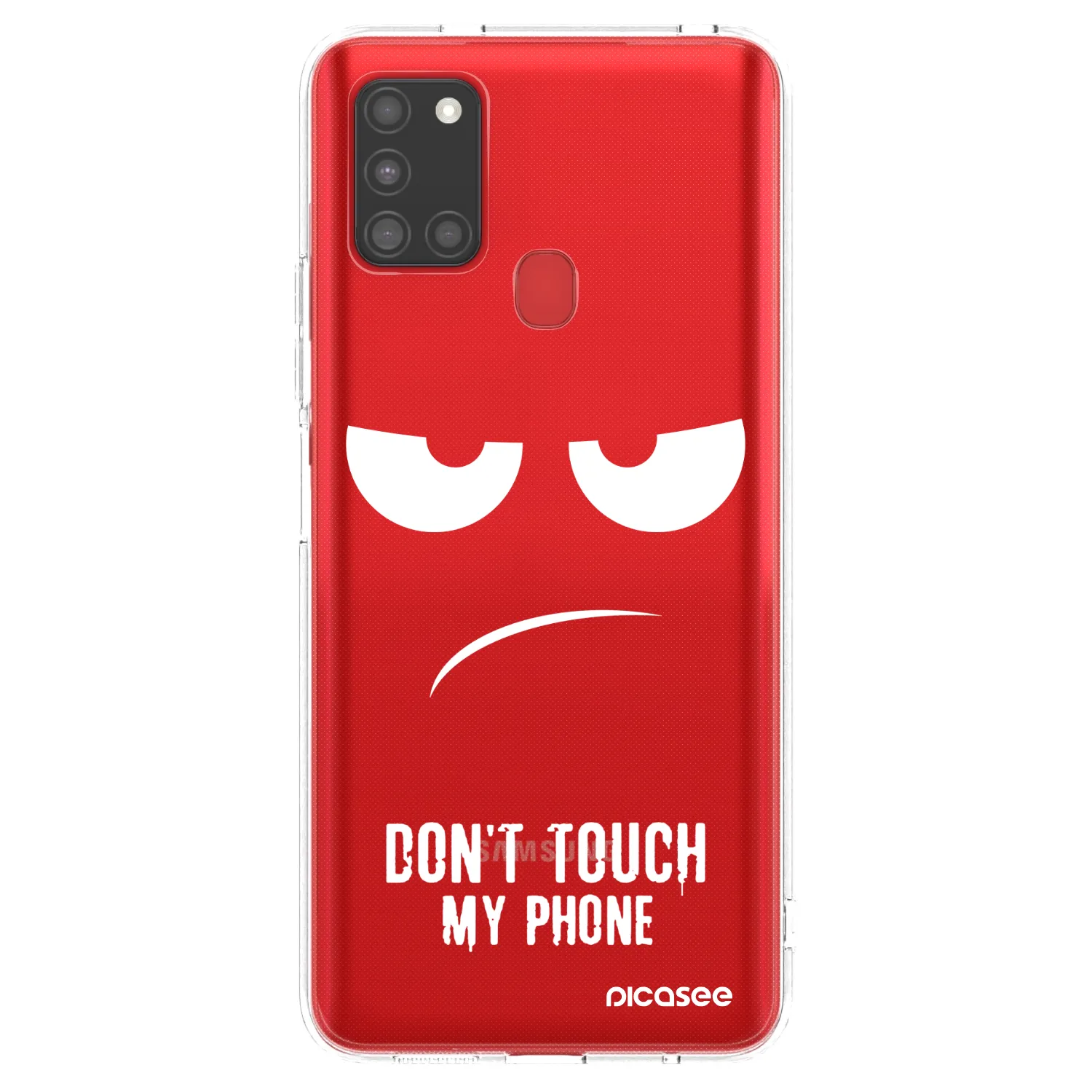 Picasee husă transparentă din silicon pentru Samsung Galaxy A21s - Don't Touch My Phone