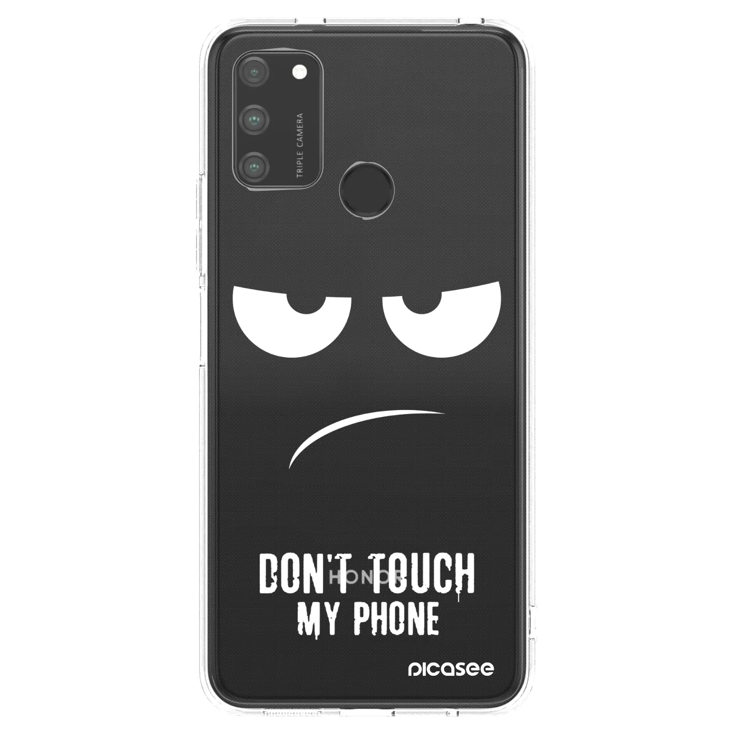 Picasee husă transparentă din silicon pentru Honor 9A - Don't Touch My Phone