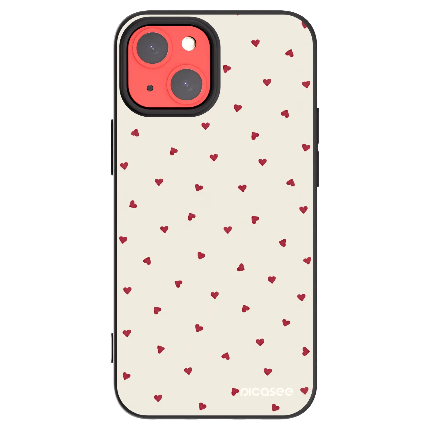 Picasee husă neagră din silicon pentru Apple iPhone 13 mini - Little Love