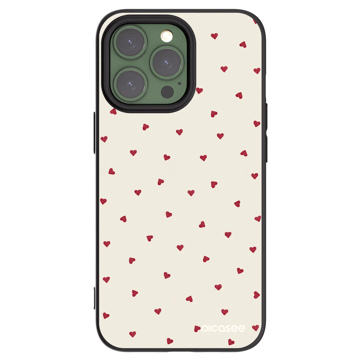 Picasee husă neagră din silicon pentru Apple iPhone 13 Pro - Little Love