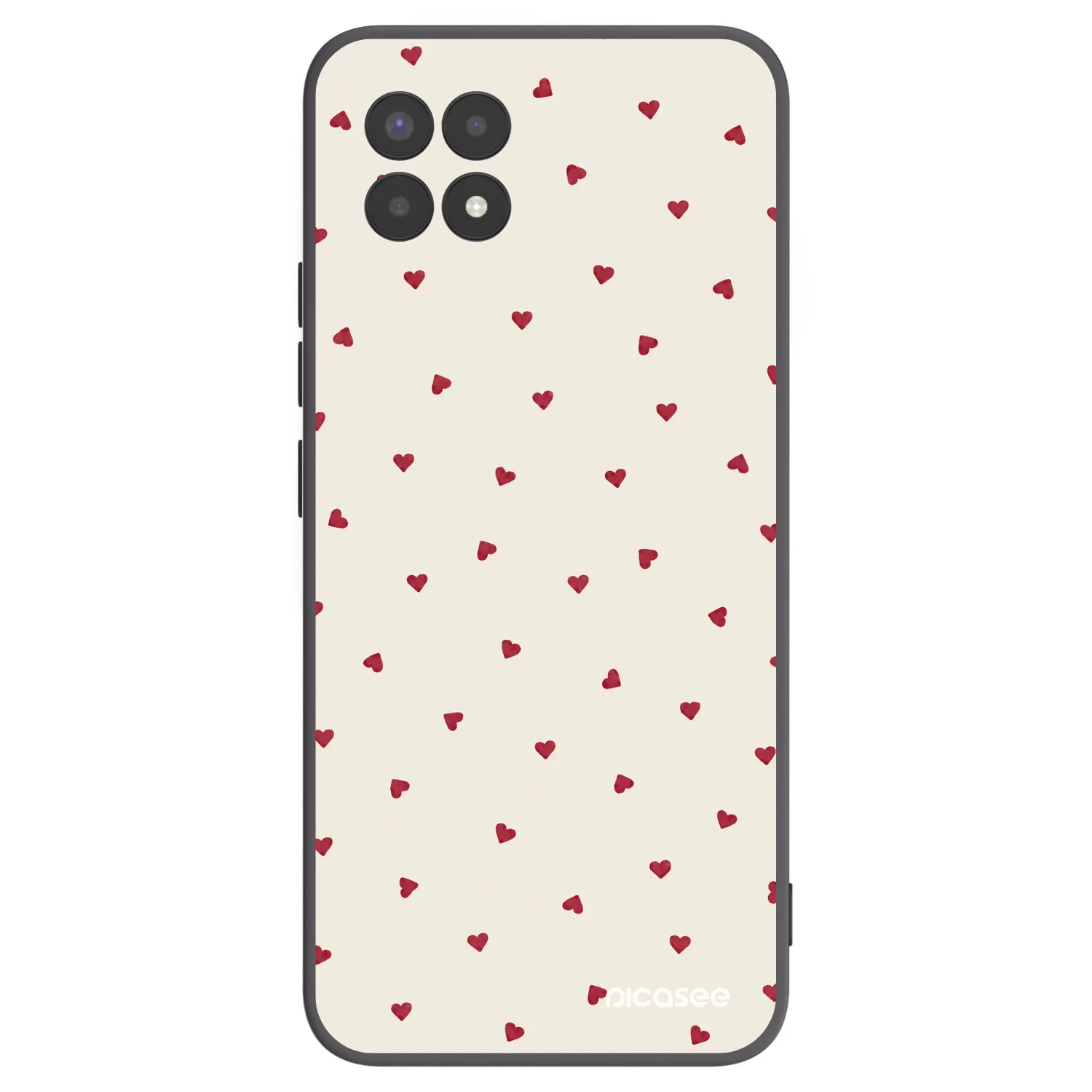 Picasee husă neagră din silicon pentru Realme 8i - Little Love