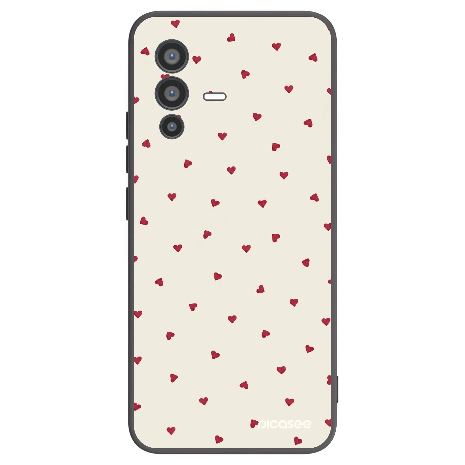 Picasee husă neagră din silicon pentru Vivo V23 5G - Little Love